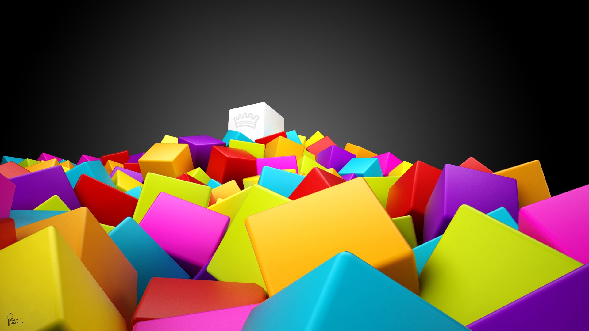 Скачать 3d Colorful Squares обои на рабочий стол