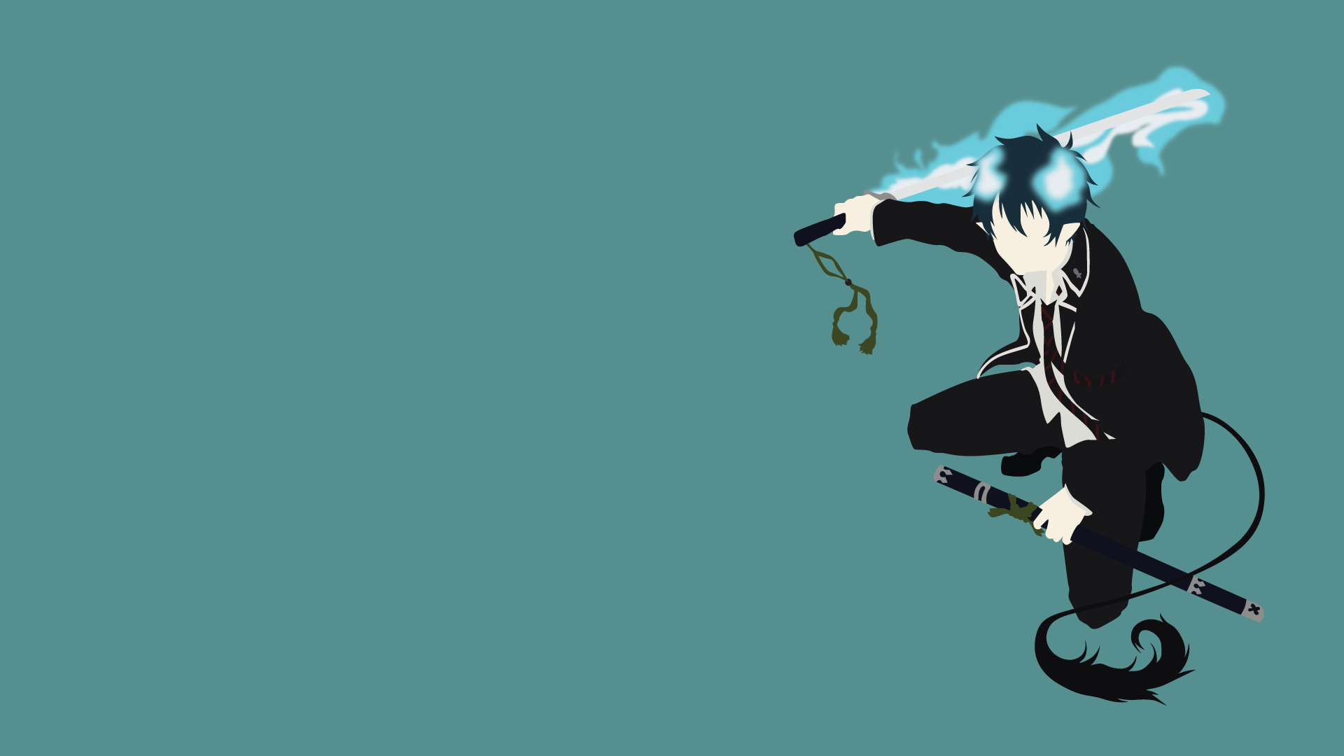 Скачать Ao No Exorcist Minimal обои на рабочий стол