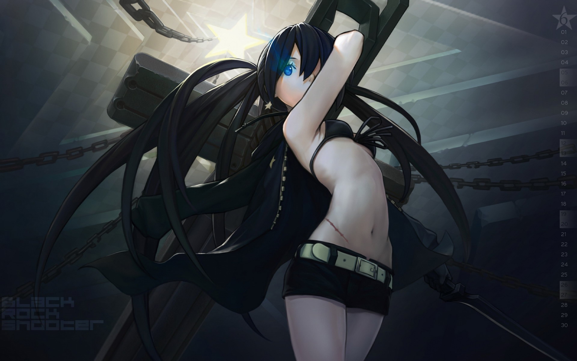 Скачать Black Rock Shooter 2 обои на рабочий стол