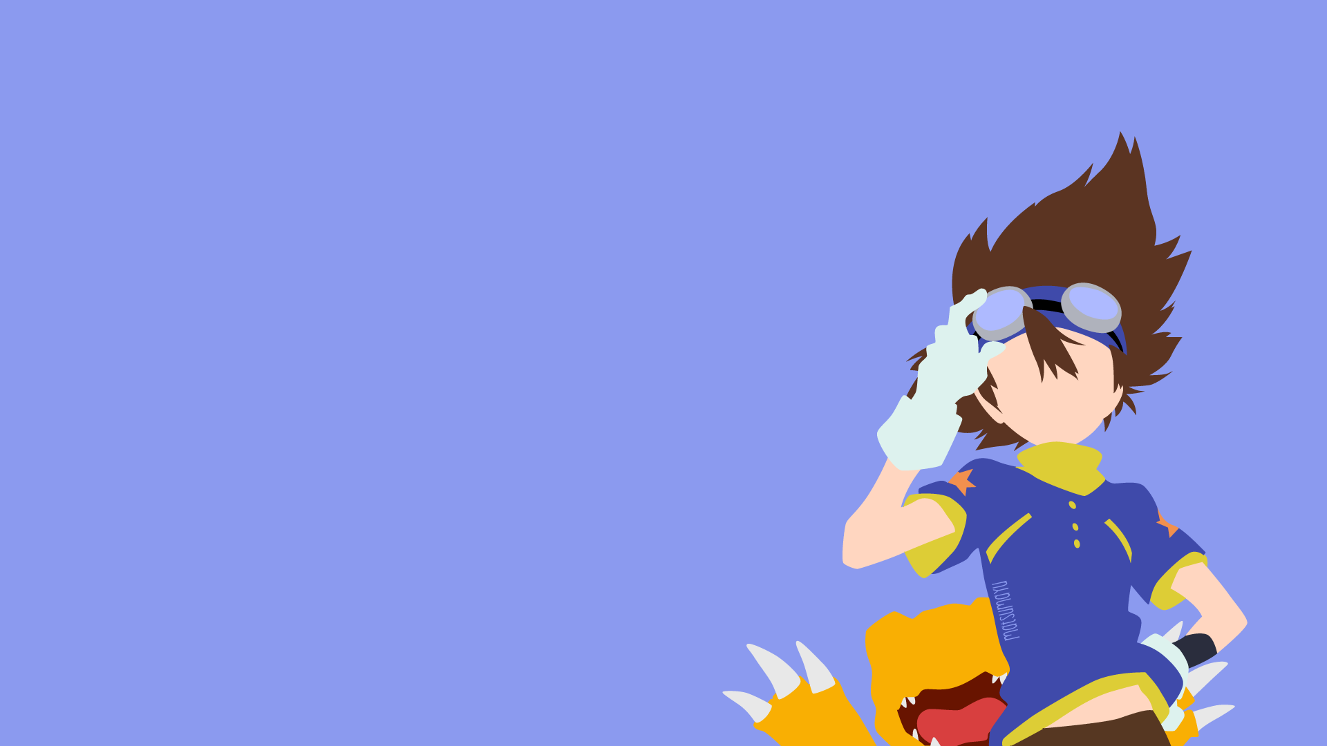 Скачать Digimon Adventure Minimal обои на рабочий стол