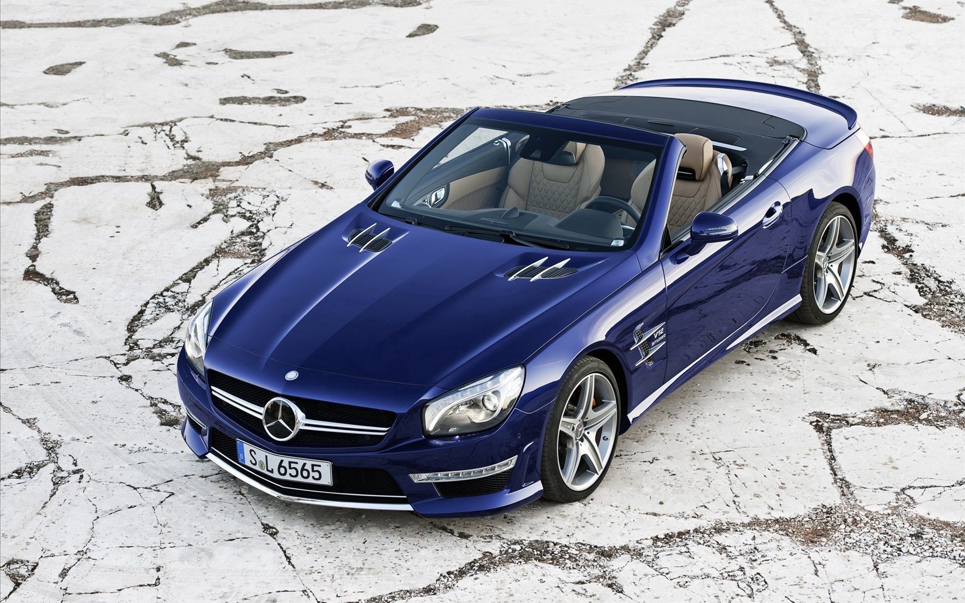 Скачать 2013, mercedes benz, sl65, amg, кабриолет обои на рабочий стол