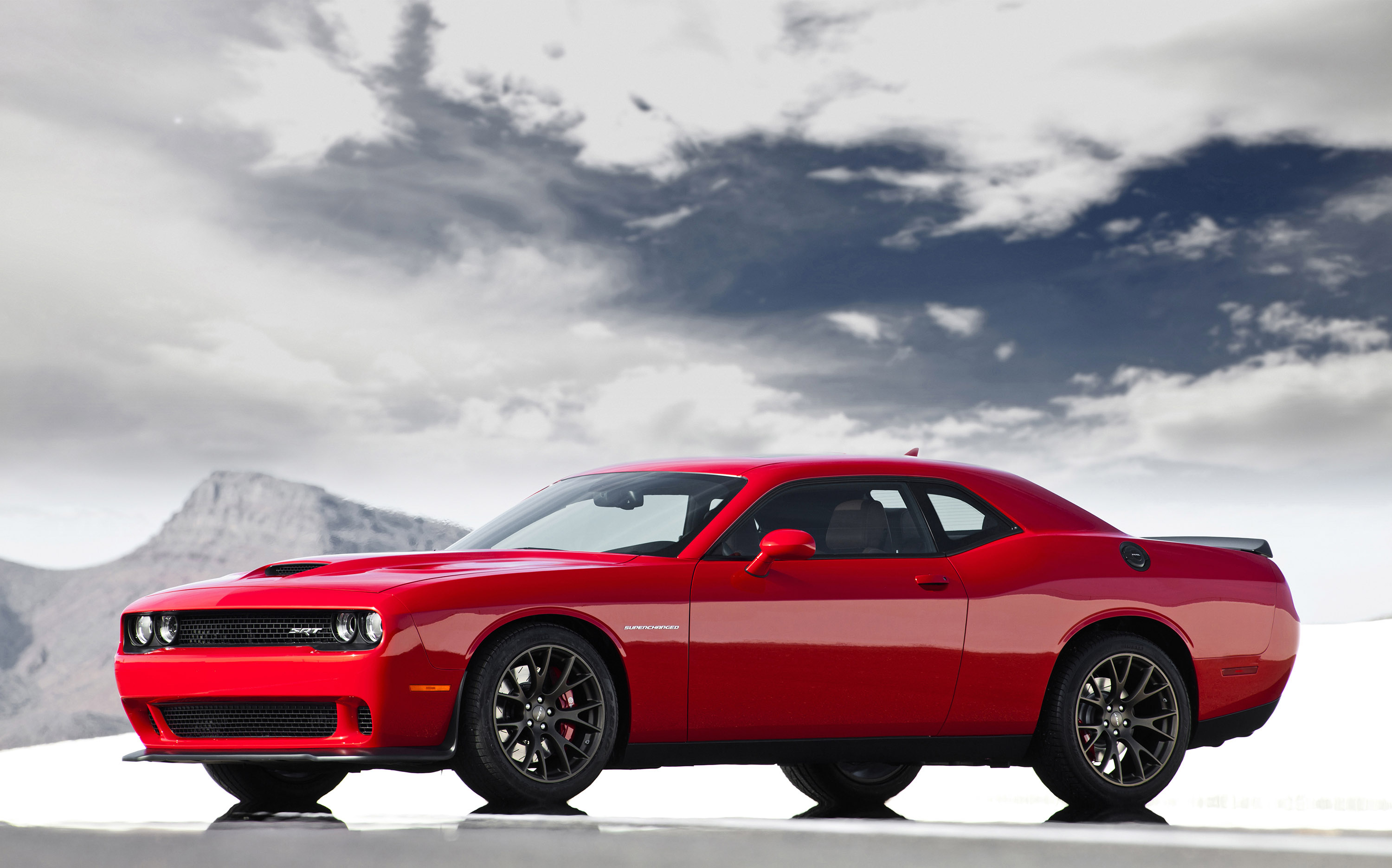 Скачать 2015, dodge, challenger, srt, hellcat, додж, авто обои на рабочий стол