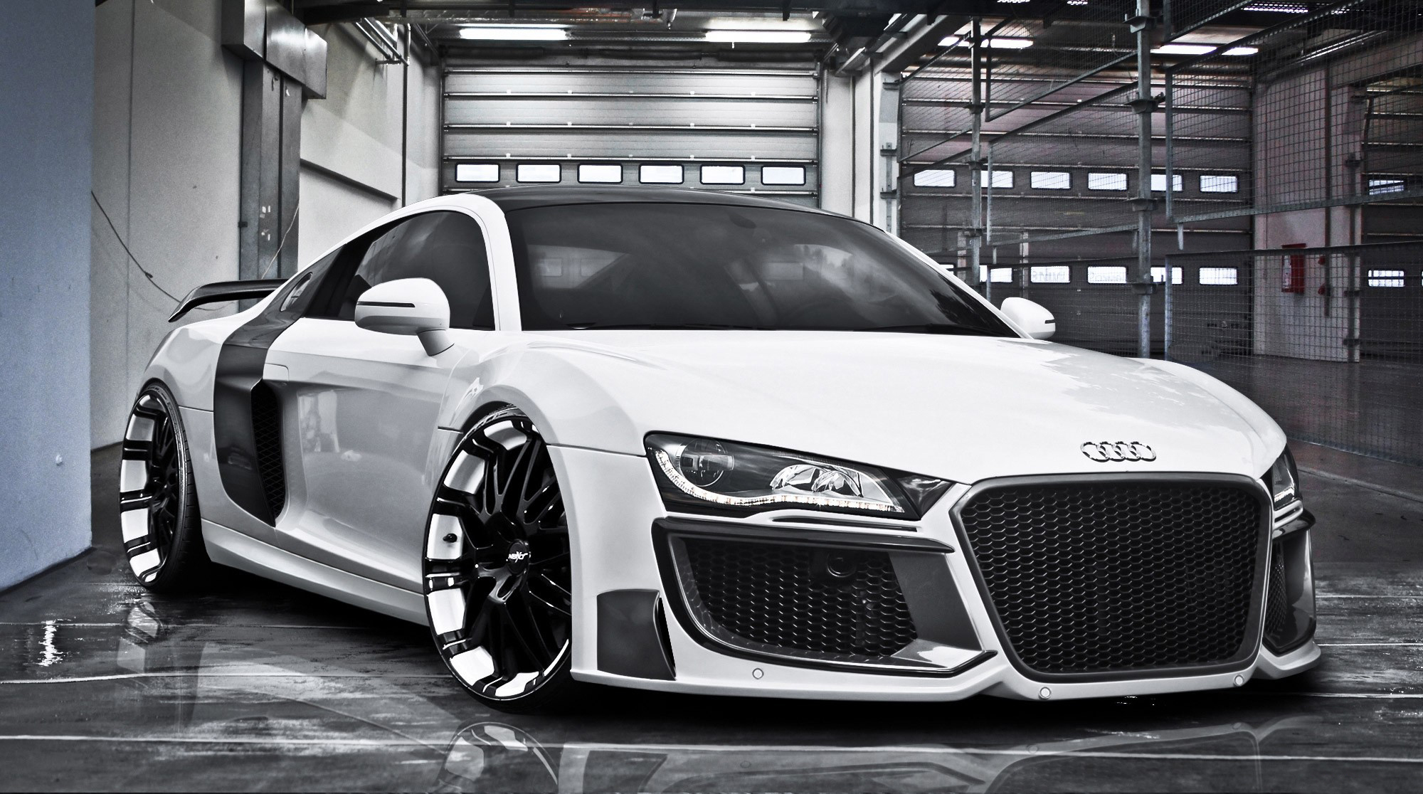 Скачать audi, r8, regula tuning, oxigin oxrock, r20 обои на рабочий стол