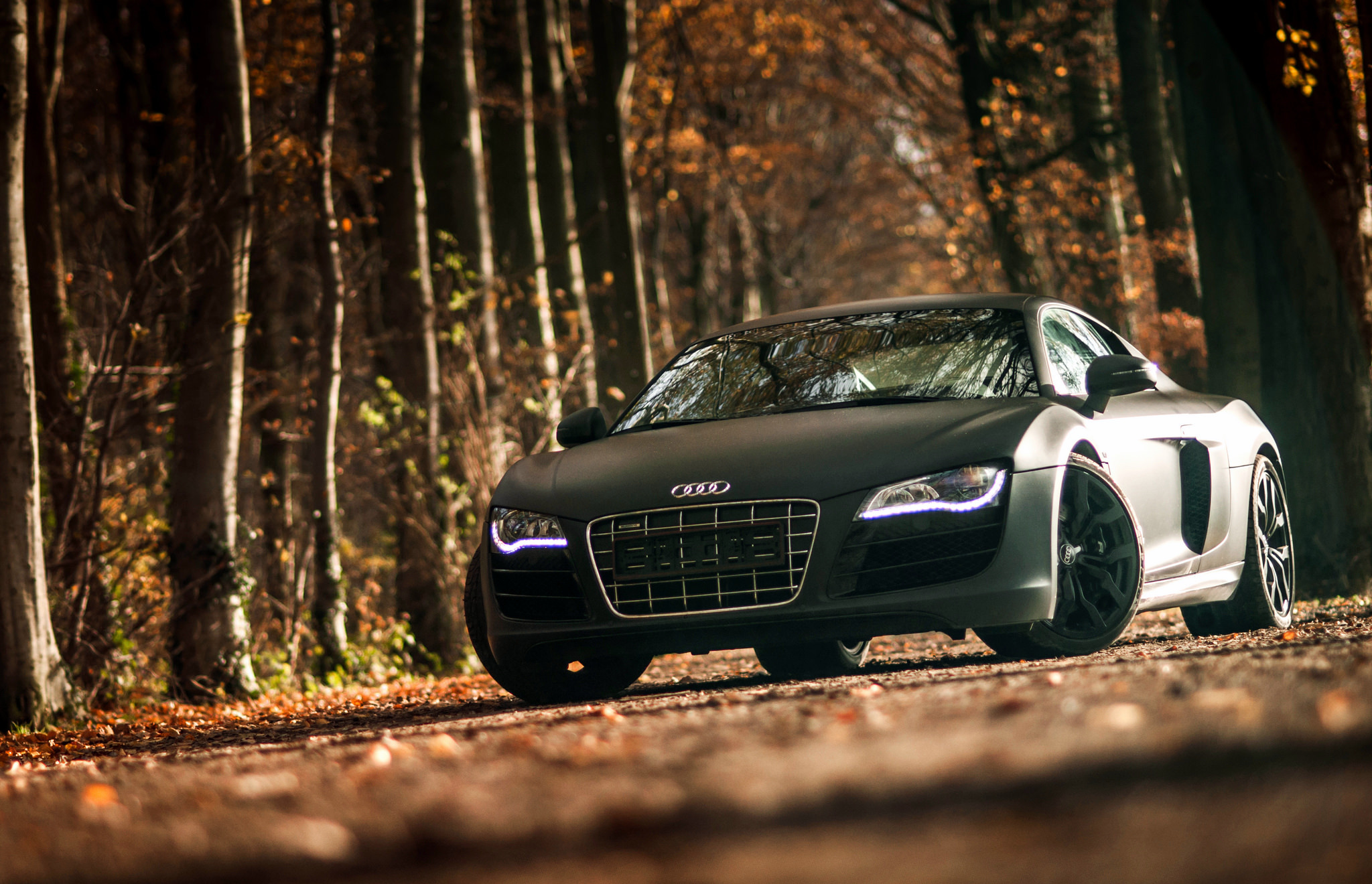 Скачать audi, r8, v10, спорткар обои на рабочий стол