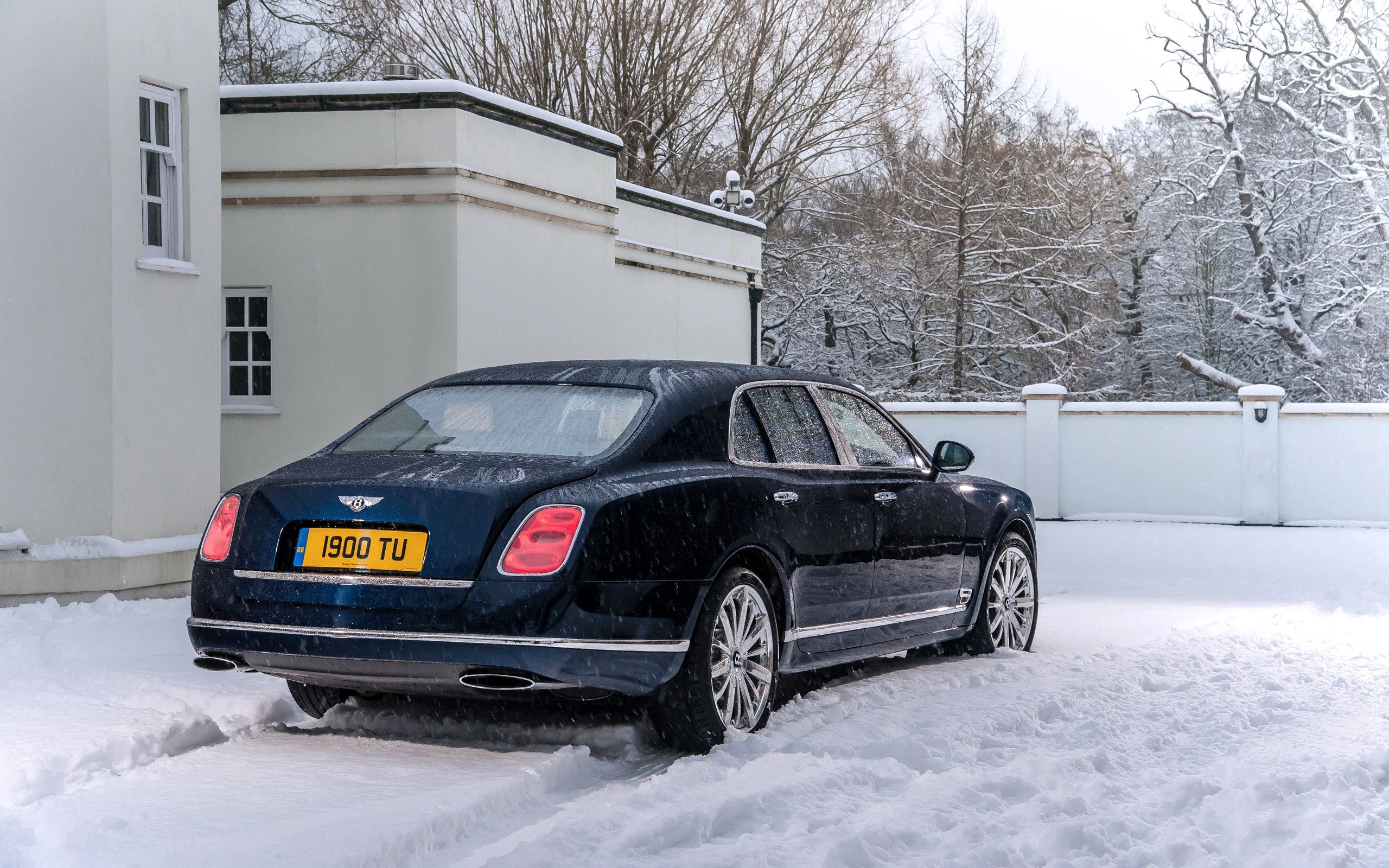 Скачать bentley, mulsanne, черный, вид сбоку обои на рабочий стол