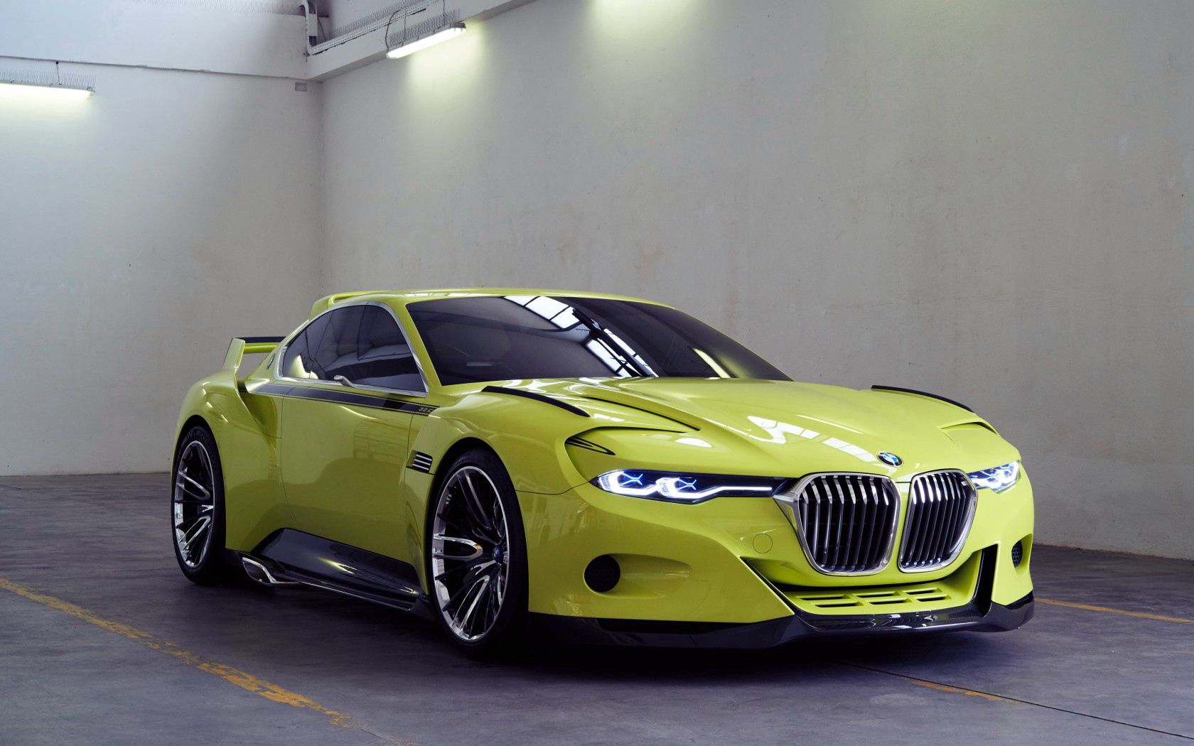 Скачать bmw, csl, hommage, вид сбоку обои на рабочий стол