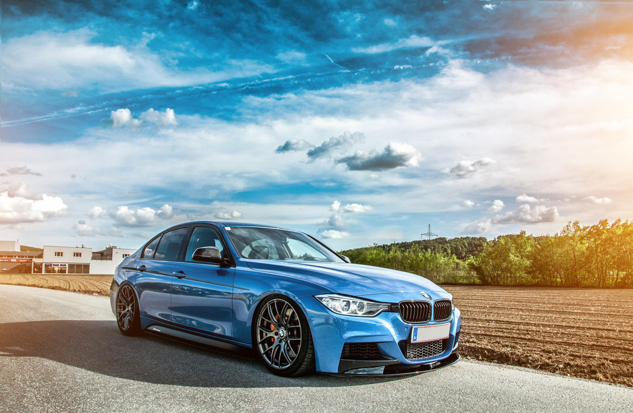 Скачать bmw, f30, 335i, tuning, stance обои на рабочий стол