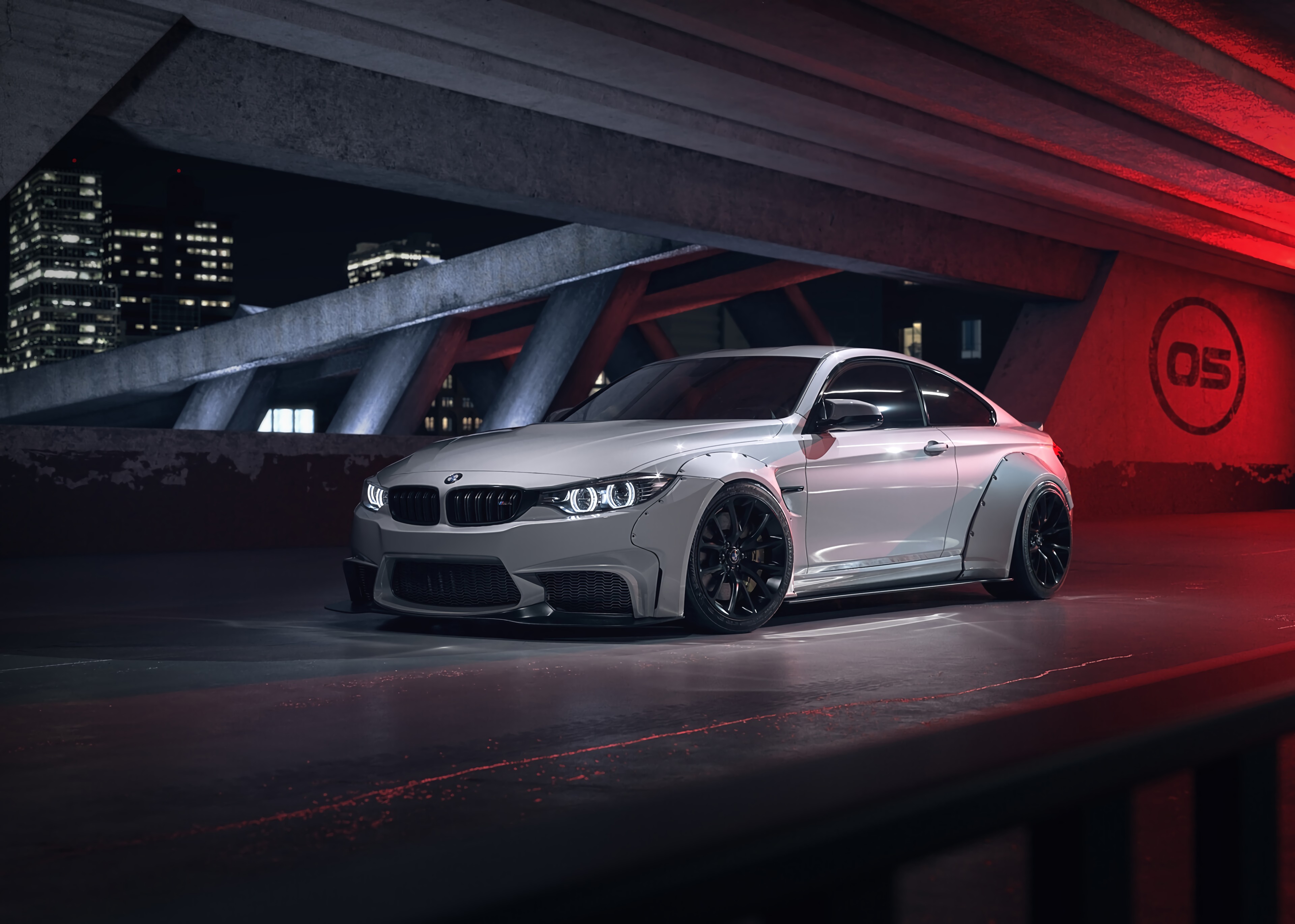 Скачать bmw m4, bmw, машина, белый, вид сбоку обои на рабочий стол