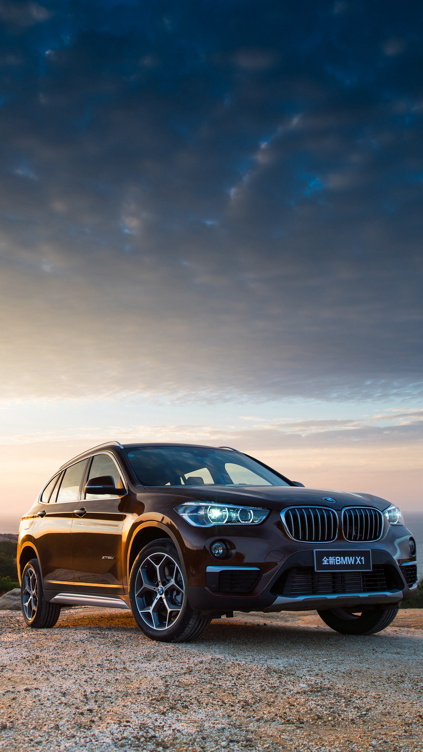 Скачать bmw, x1, f49, вид сбоку, кроссовер обои для телефона