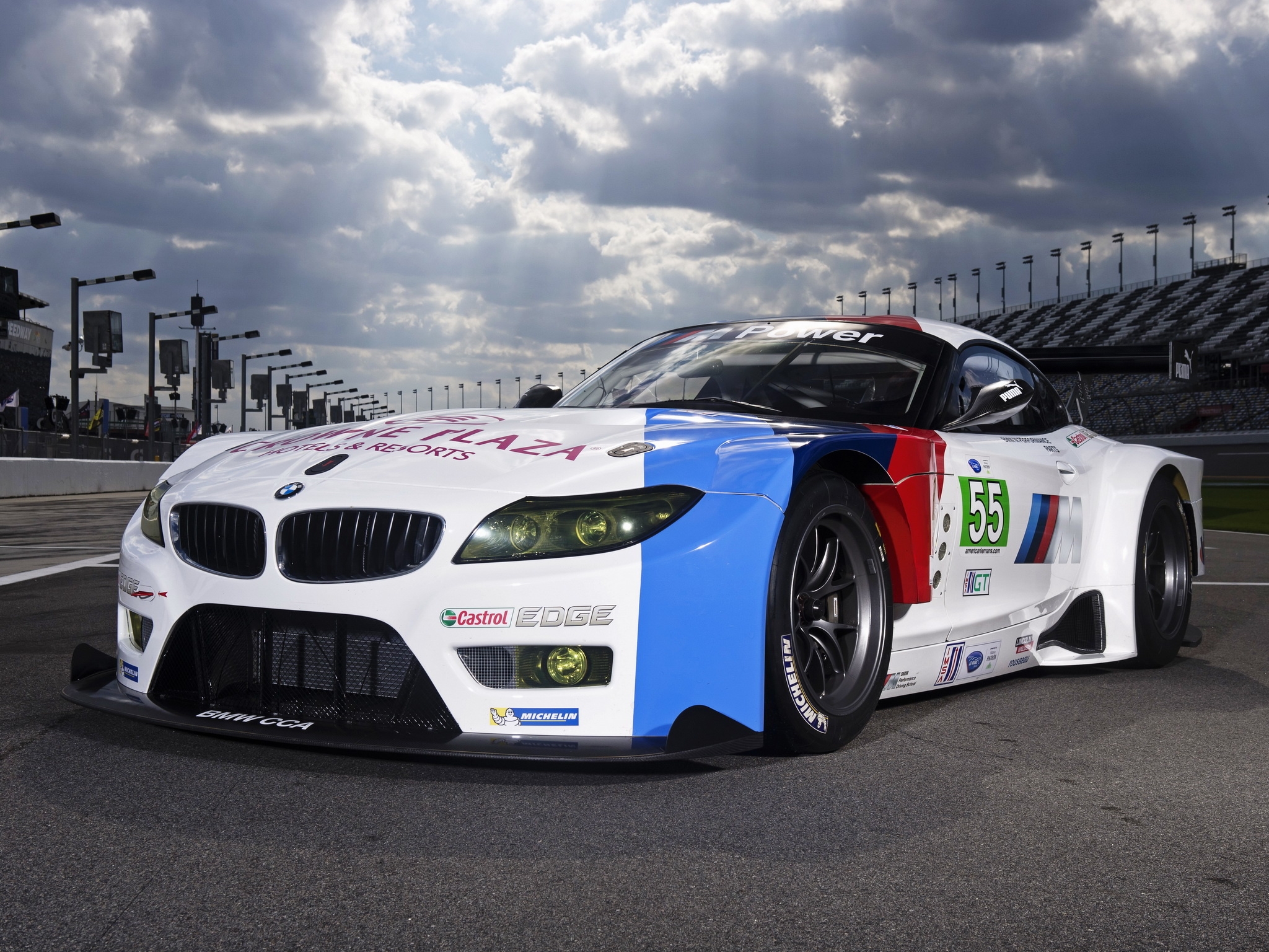 Скачать bmw, z4, gte, race car обои на рабочий стол