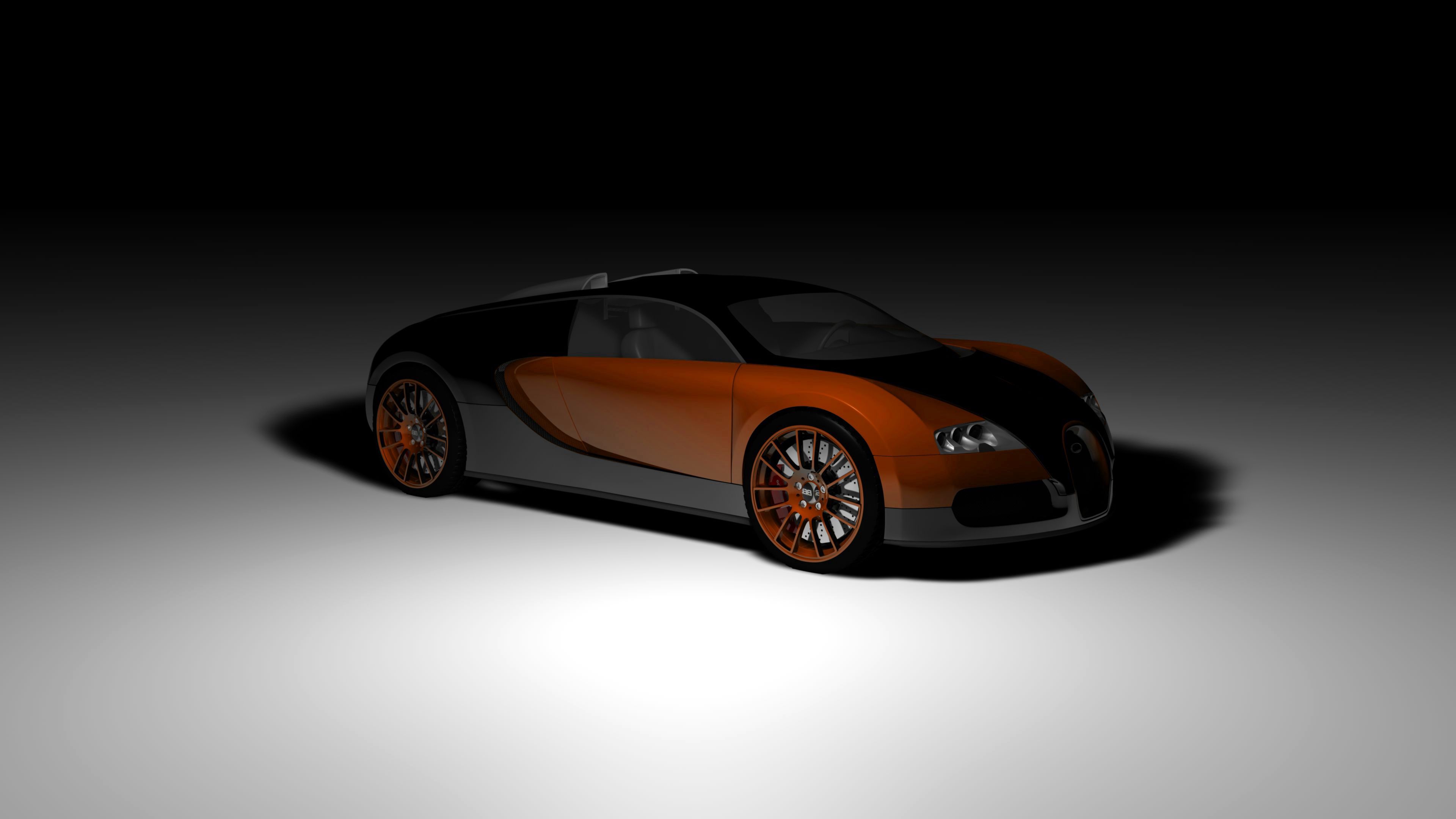 Скачать bugatti, veyron, концепт, авто, вид сбоку, тень обои на рабочий стол