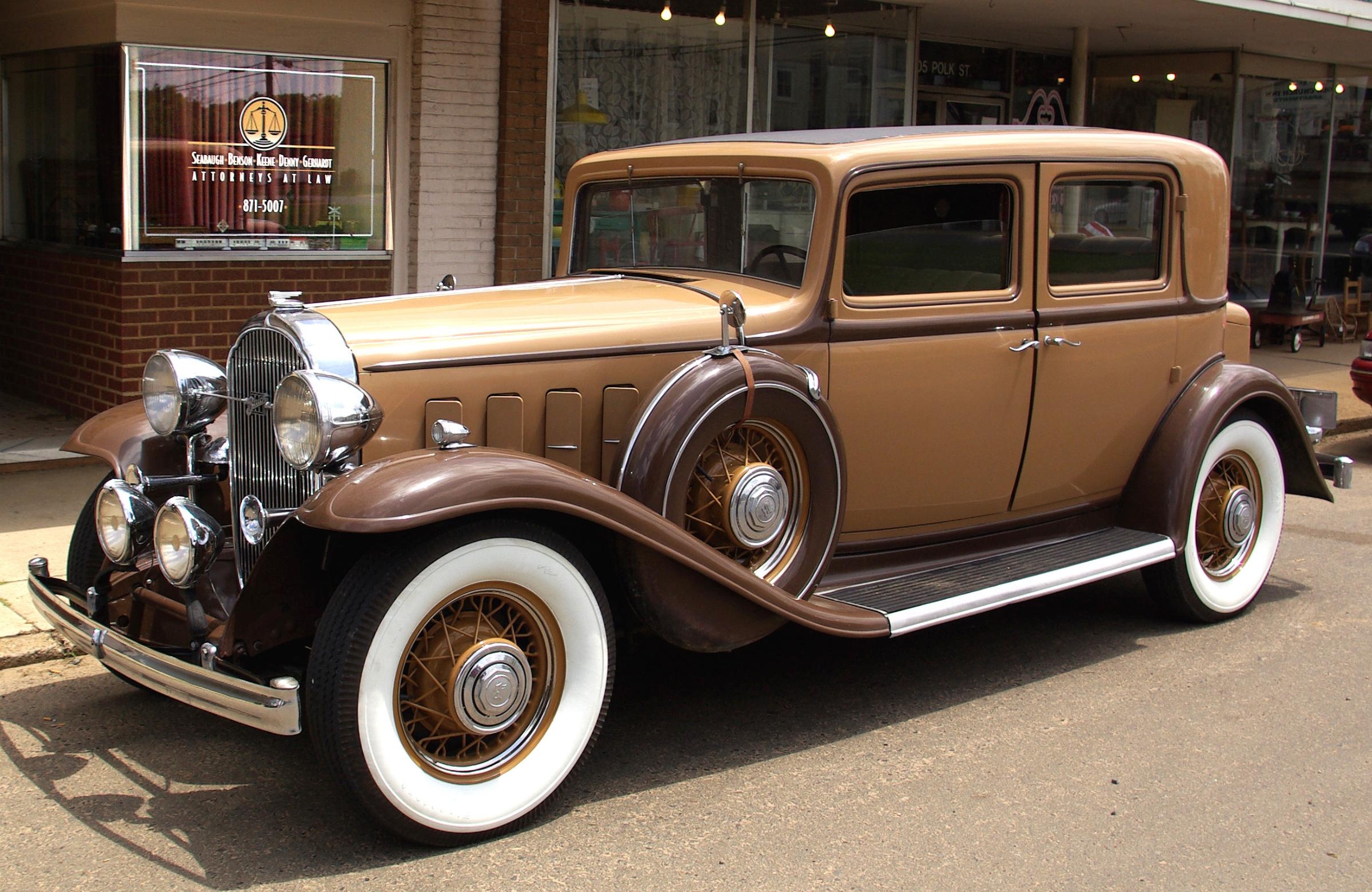 Скачать buick, 1932, коричневый, винтаж, машина обои на рабочий стол