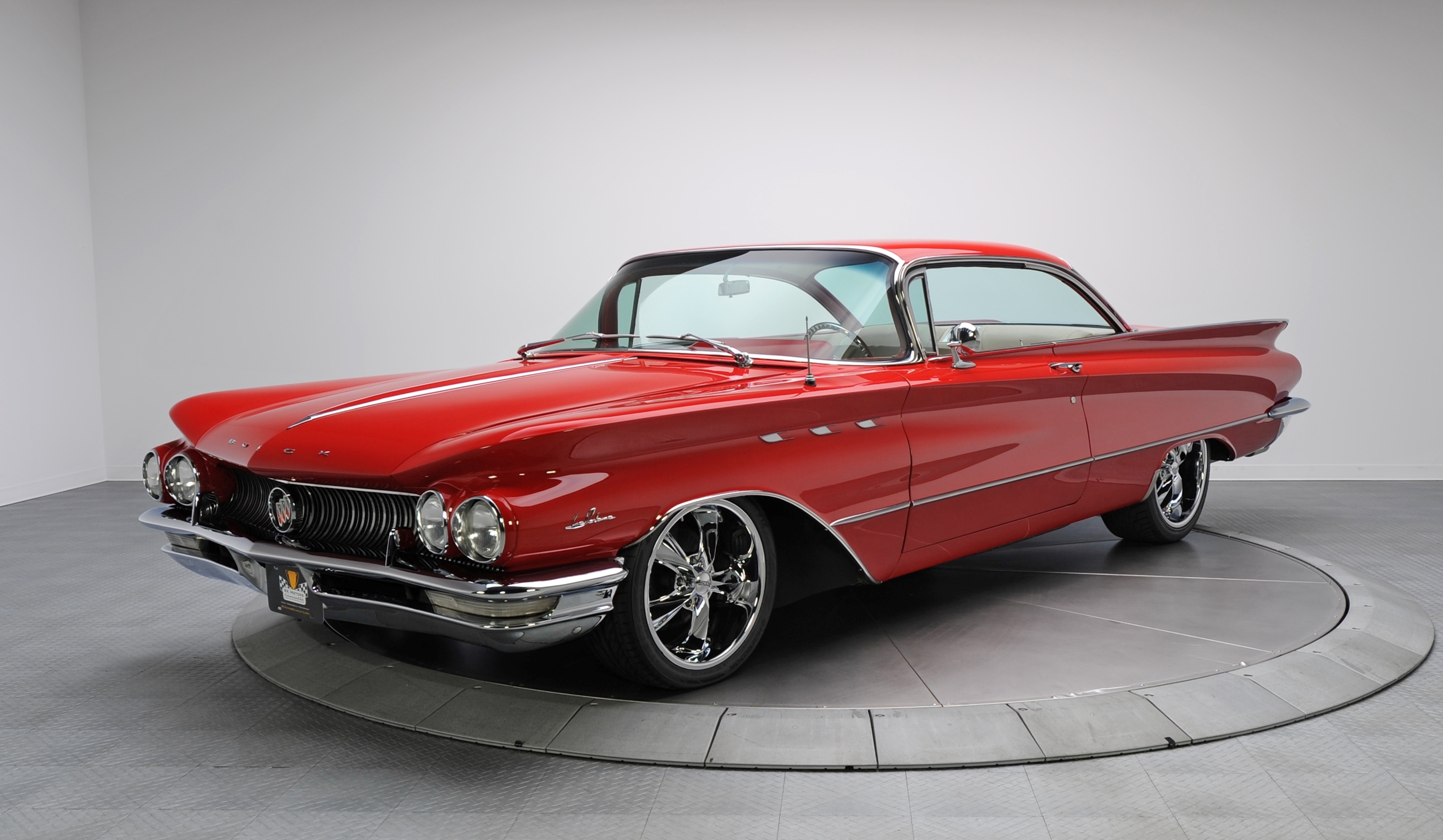 Скачать buick lesabre, ретро, автомобиль, красный, 1960 обои на рабочий стол