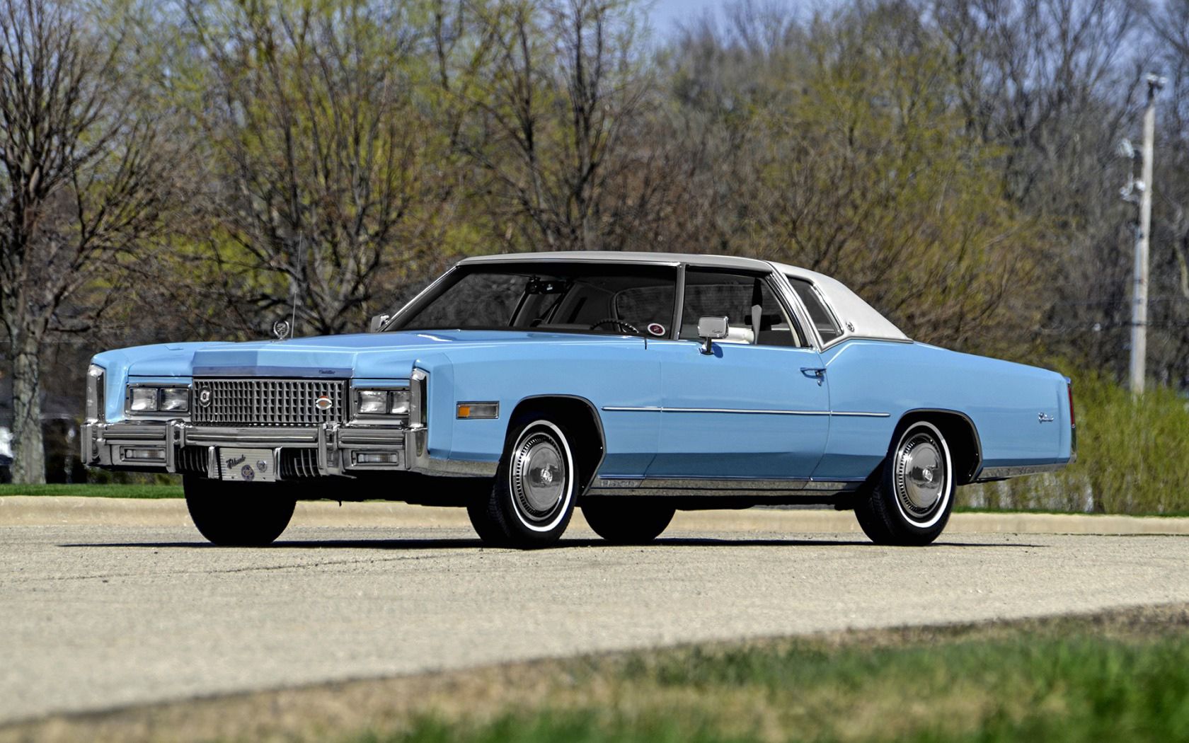 Скачать cadillac, eldorado, 1975, вид сбоку обои на рабочий стол