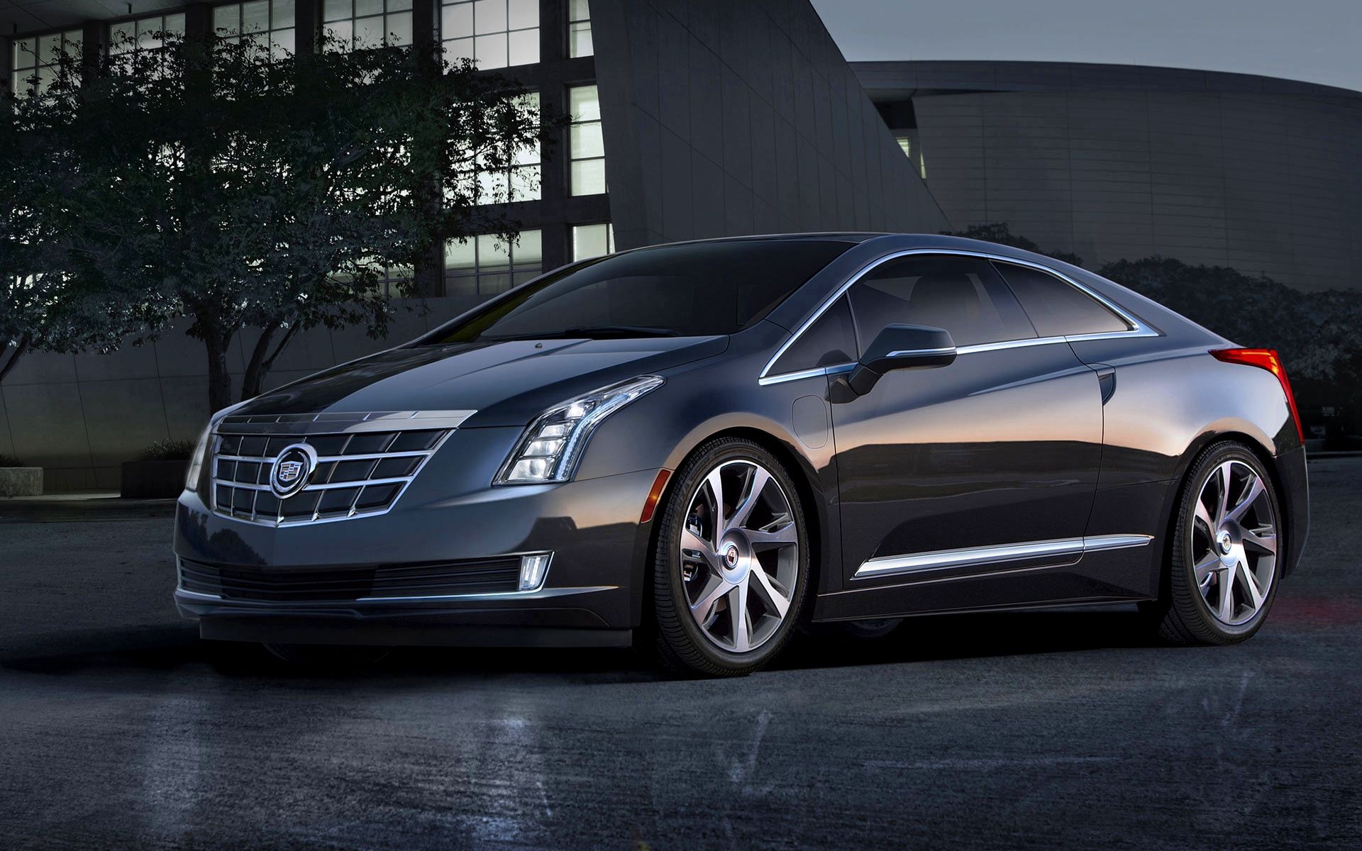 Скачать cadillac, elr, купе, авто, вид сбоку обои на рабочий стол