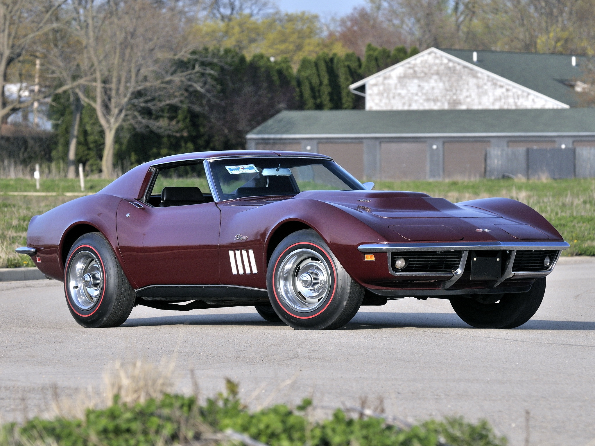 Скачать chevrolet, corvette, stingray, c3, 1969, l88 427 coupe обои на рабочий стол