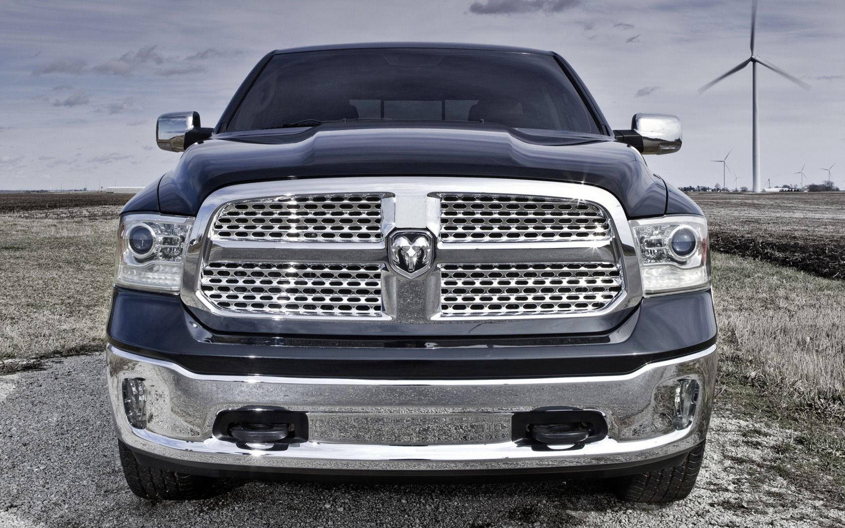 Скачать dodge ram, 1500, laramie crew cab, пикап, внедорожник, 2012 обои на рабочий стол