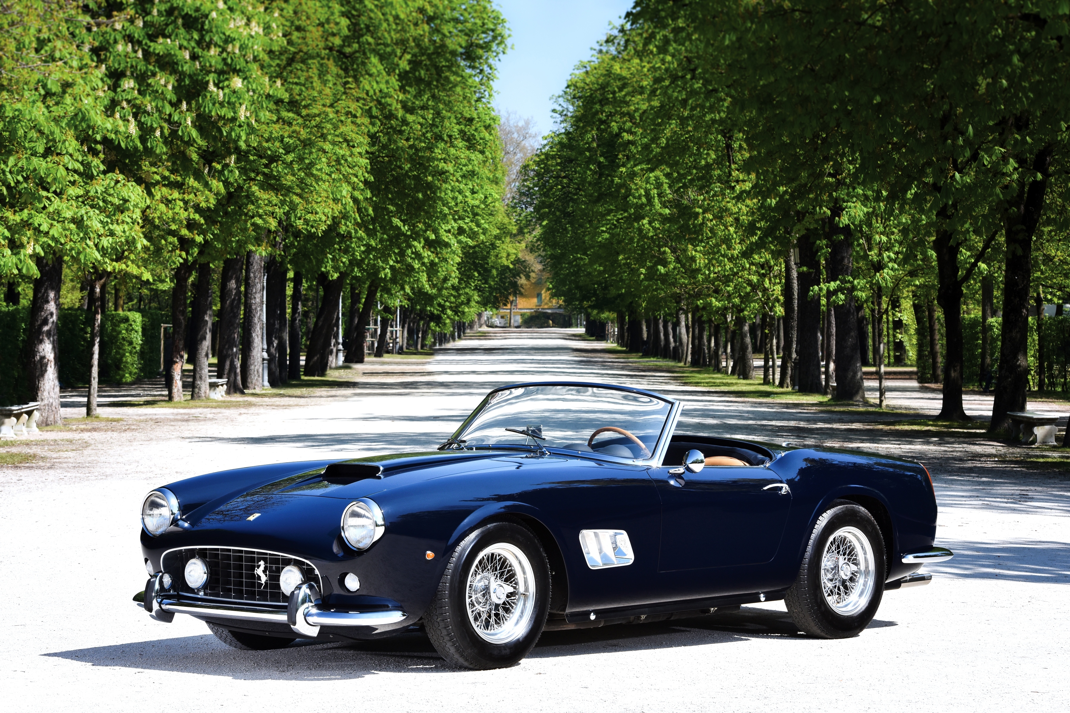 Скачать ferrari, 250 gt, черный, кабриолет обои на рабочий стол