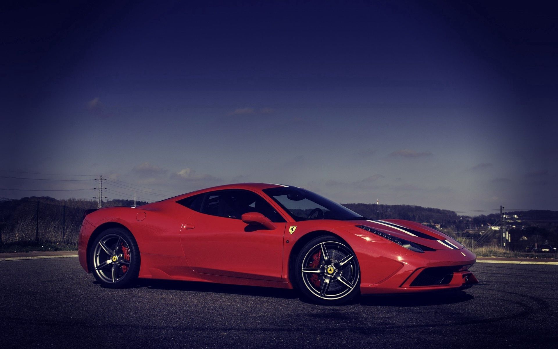 Скачать ferrari, 458, speciale, феррари, red, красная, italia, италия обои на рабочий стол