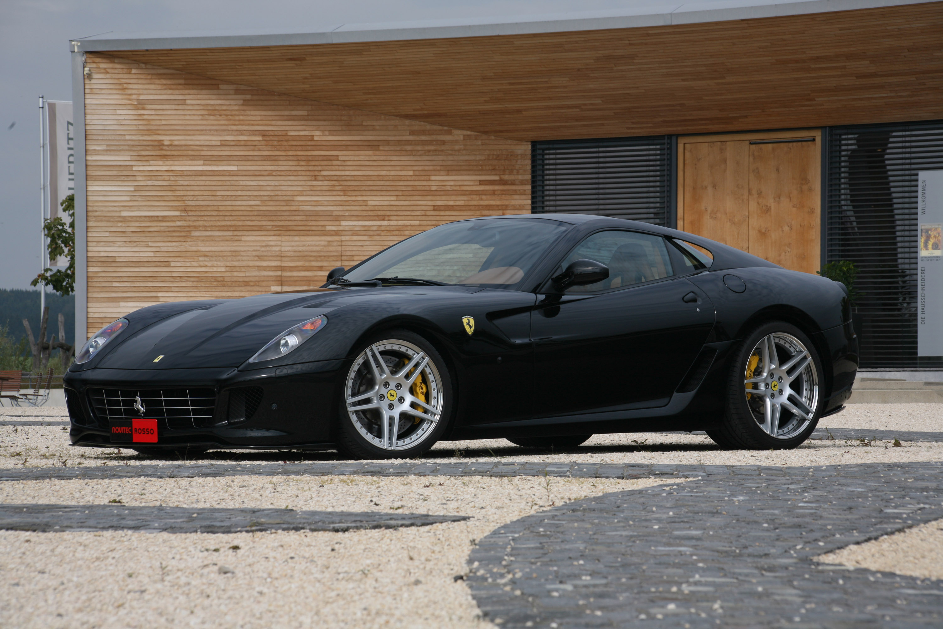 Скачать ferrari, 599, novitec, rosso, gtb обои на рабочий стол