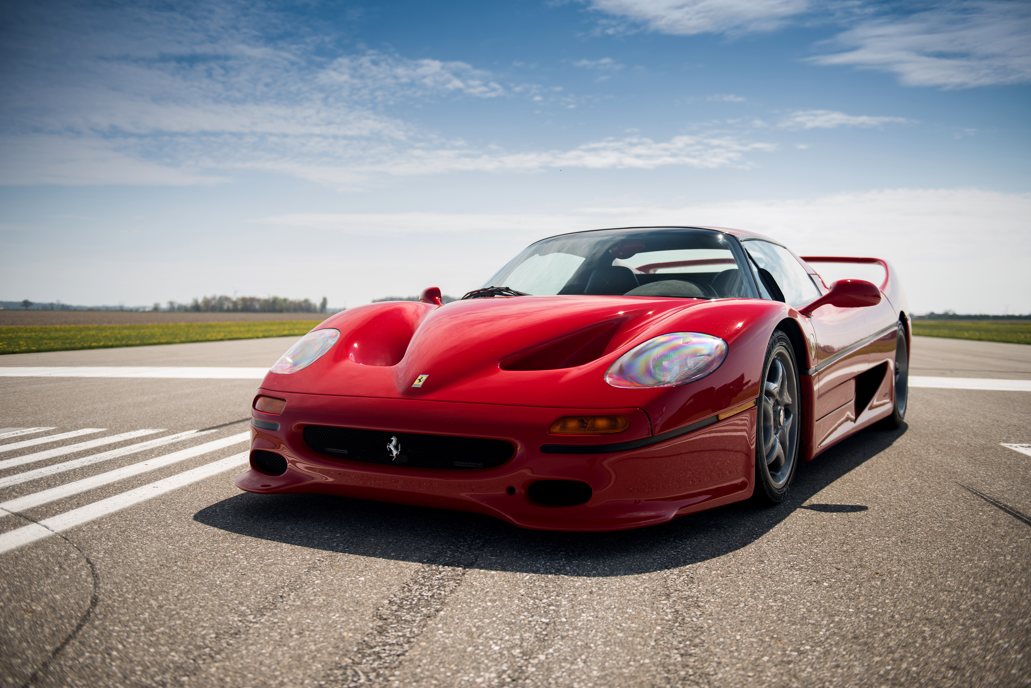 Скачать ferrari, f50, 1995, красный обои на рабочий стол