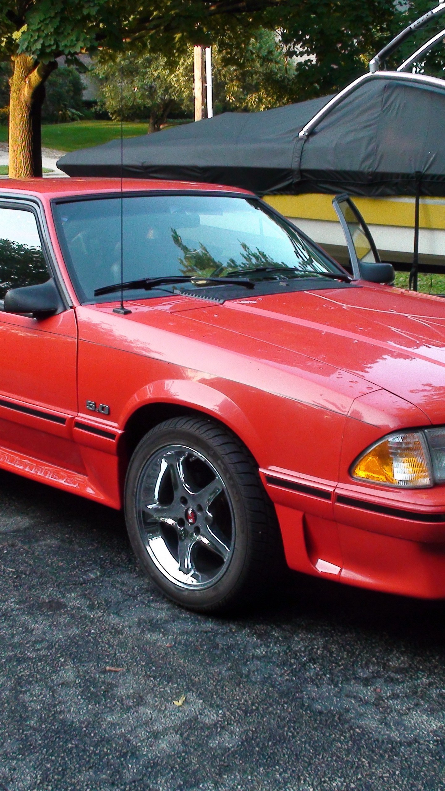 Скачать ford, 1993, foxbody, mustang обои для телефона