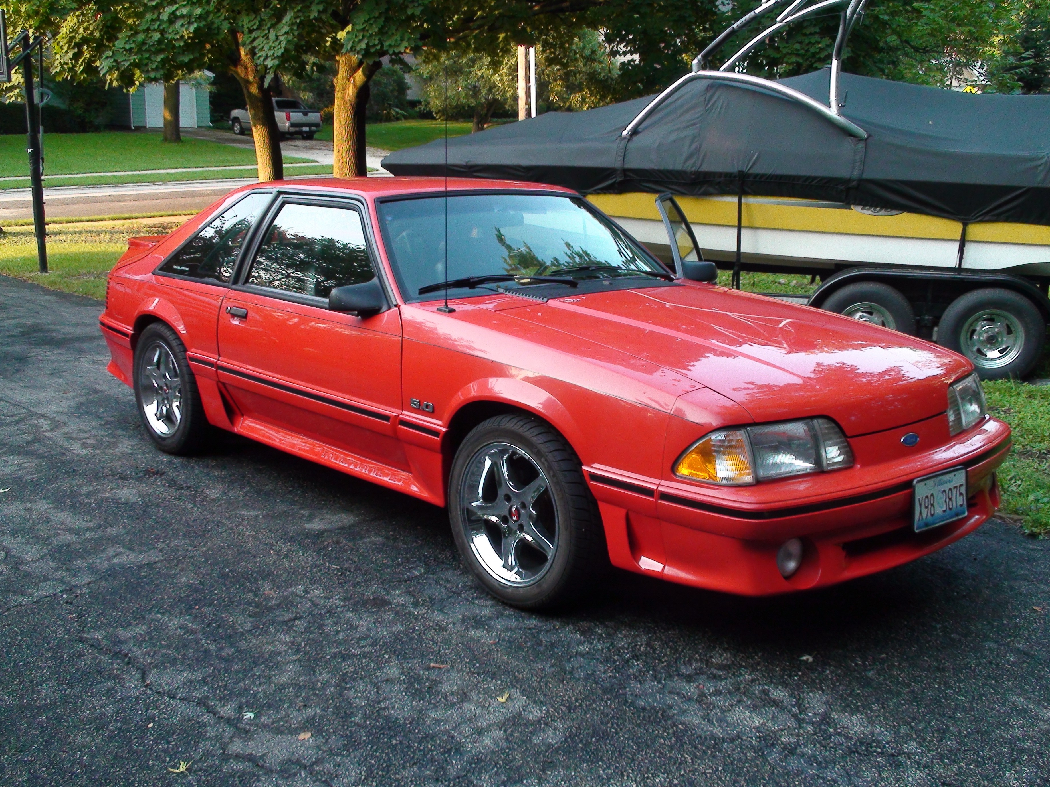 Скачать ford, 1993, foxbody, mustang обои на рабочий стол