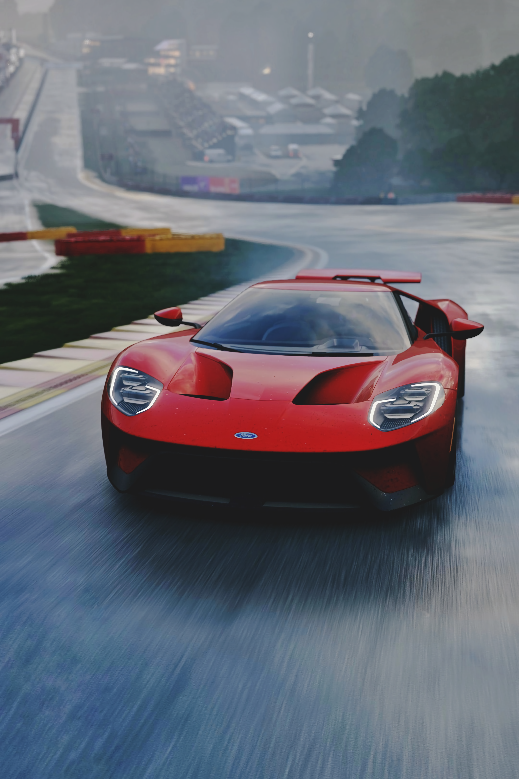 Скачать ford gt, ford, спорткар, суперкар, вид спереди обои для телефона