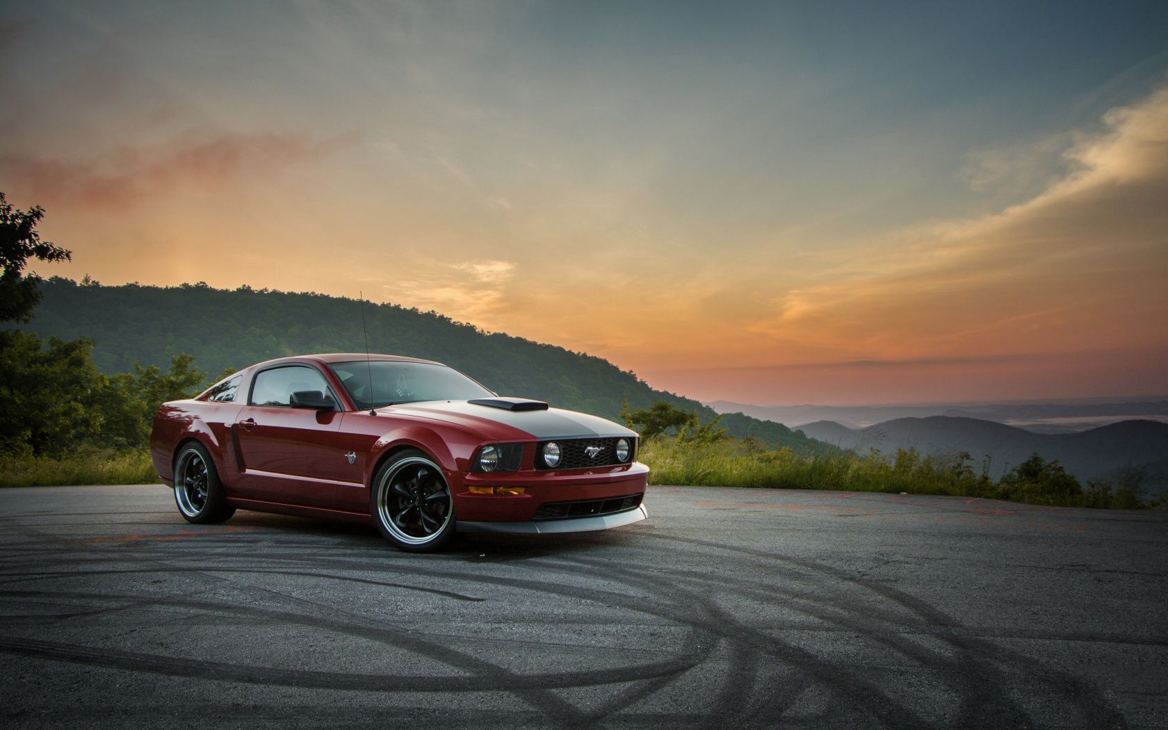 Скачать ford mustang, gt, вид сбоку обои на рабочий стол