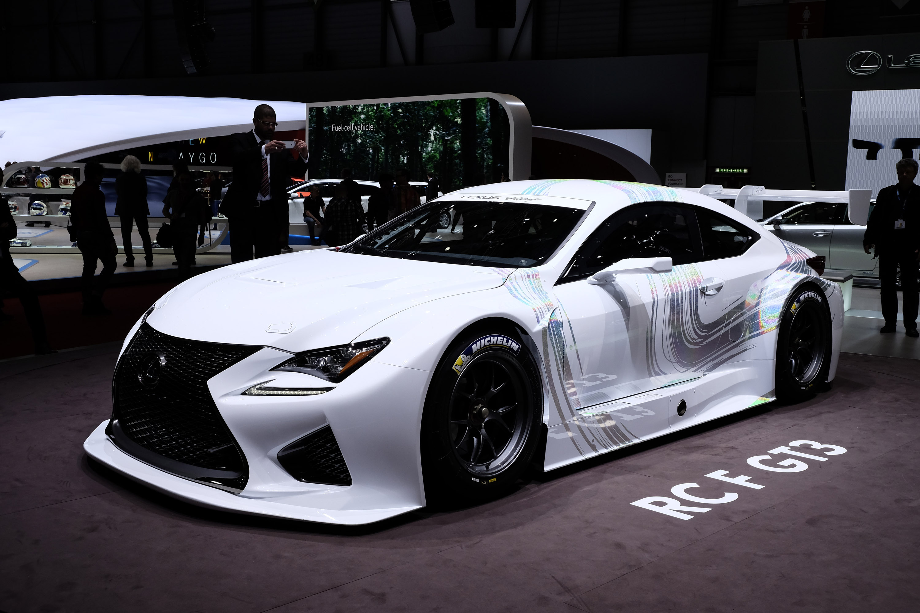 Скачать гоночный прототип, lexus, rcf, gt3, geneva, 2014, концепт, лексус, 540 обои на рабочий стол