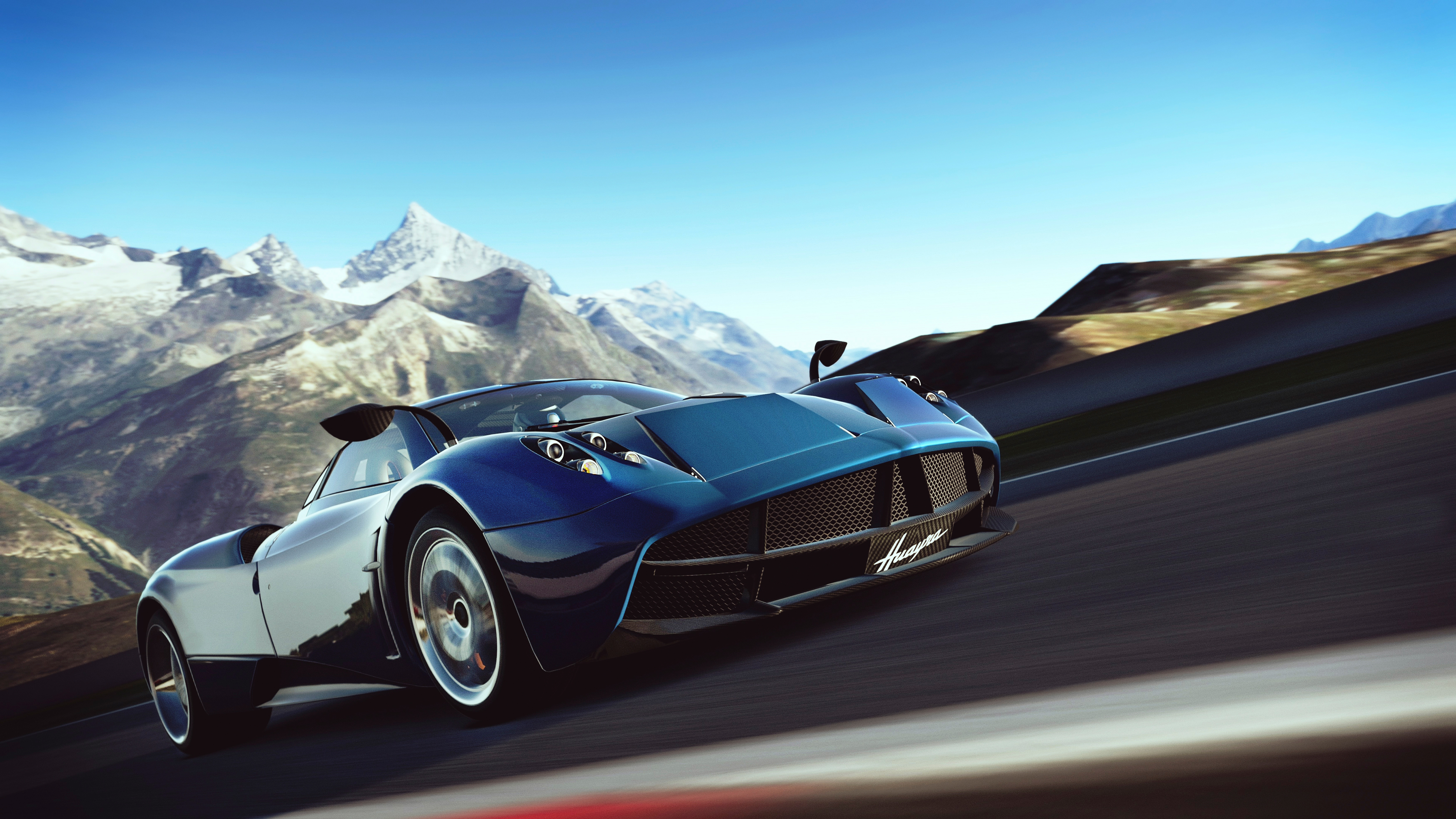 Скачать gran turismo-6, автосимулятор, скорость, арт, pagani huayra обои на рабочий стол