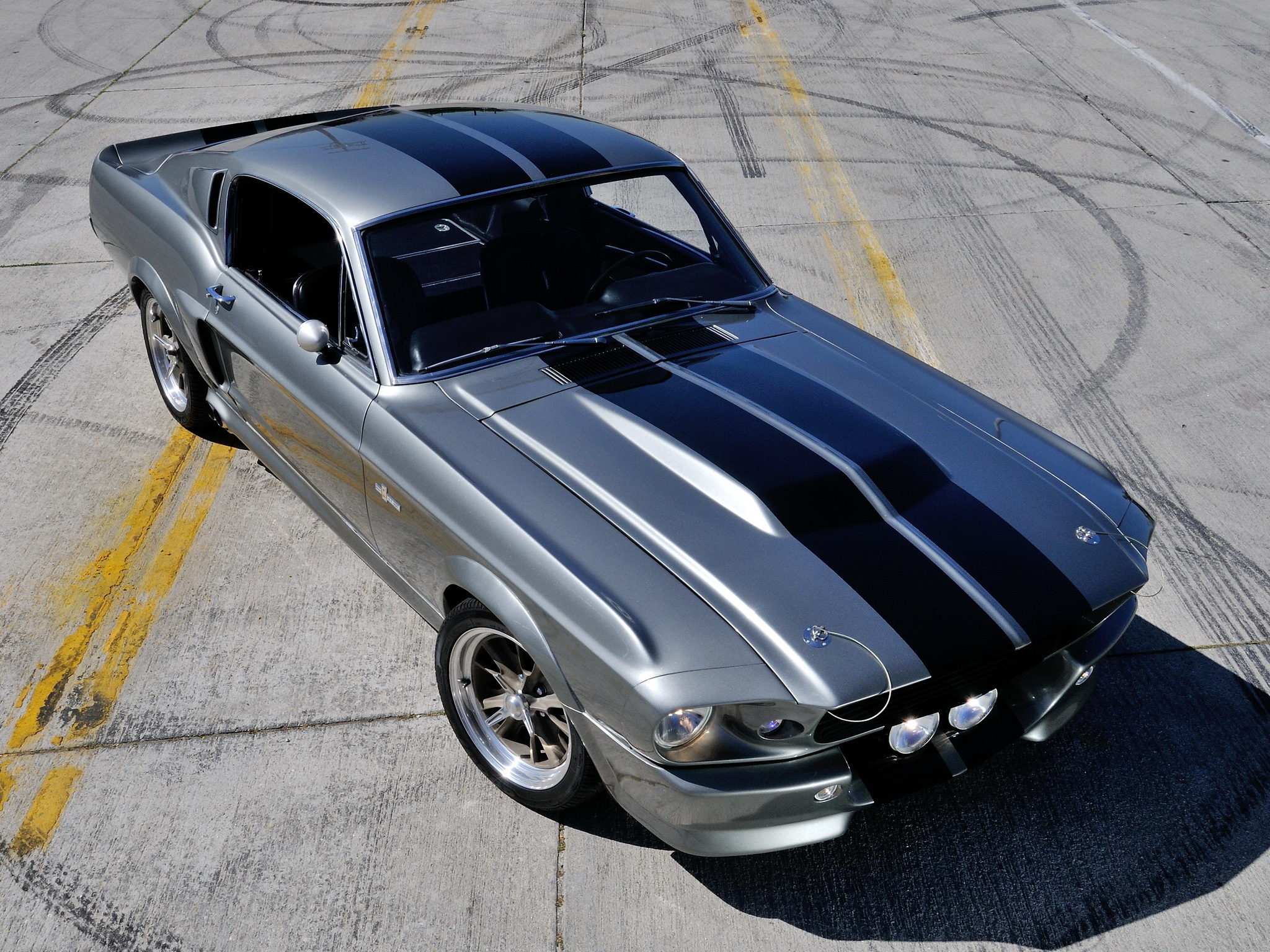 Скачать gt500, eleanor, машина, ford, mustang, передок обои на рабочий стол