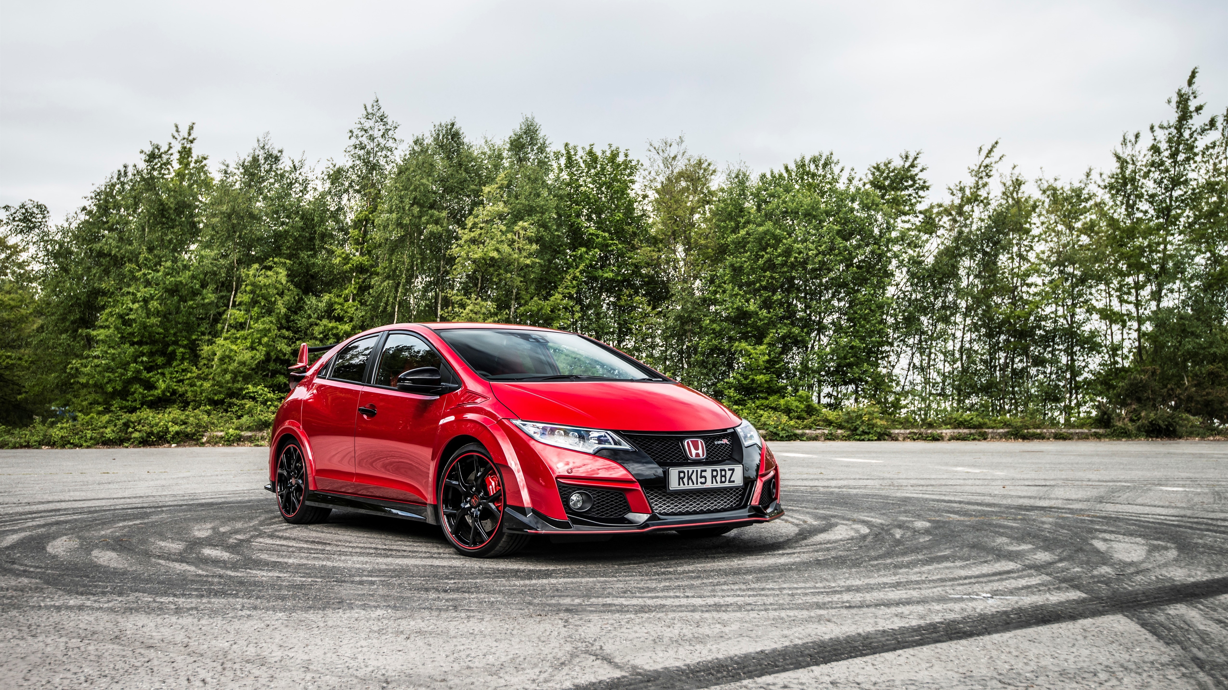 Скачать honda, civic, type r, вид сбоку обои на рабочий стол