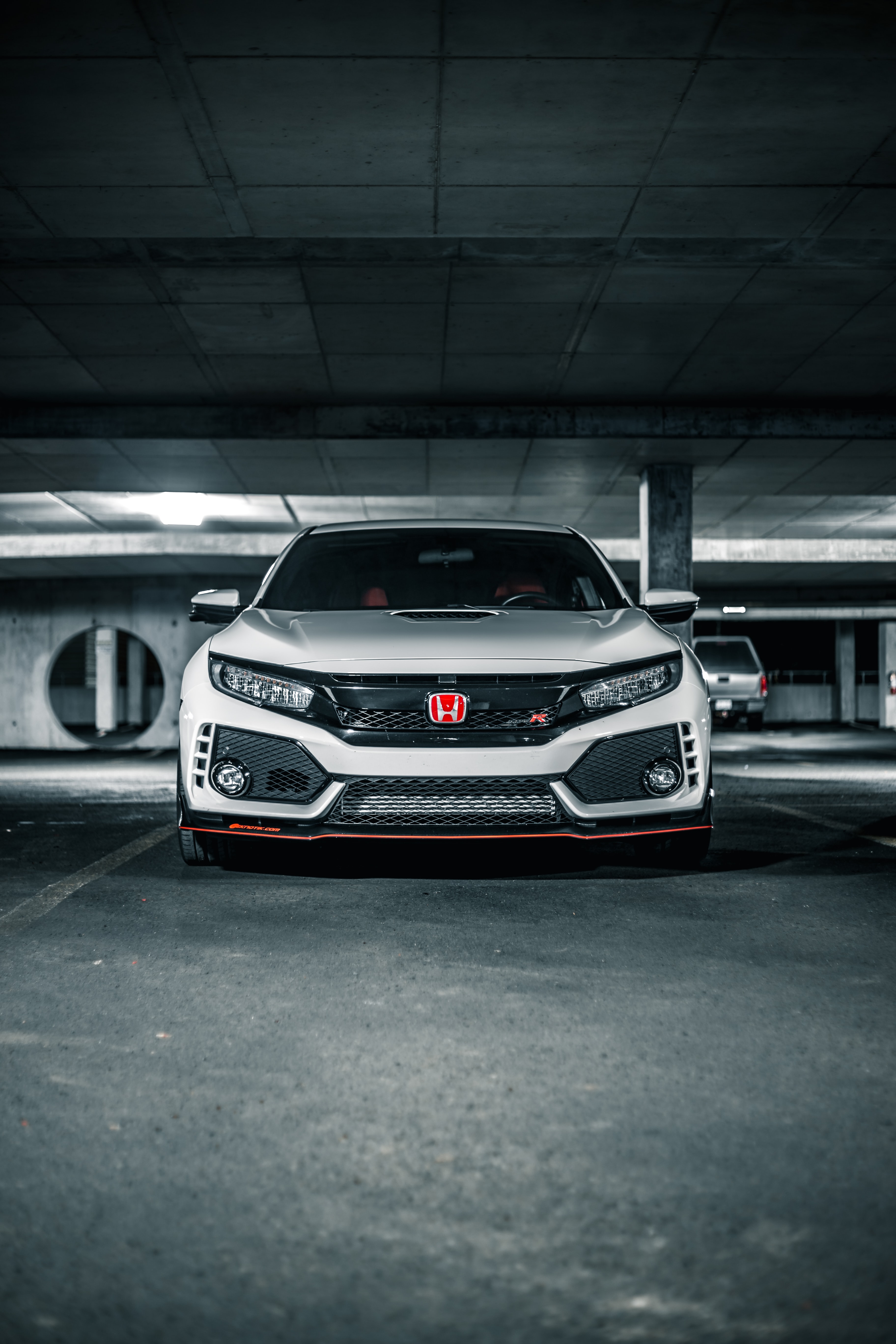 Скачать honda type r, honda, автомобиль, вид спереди обои для телефона