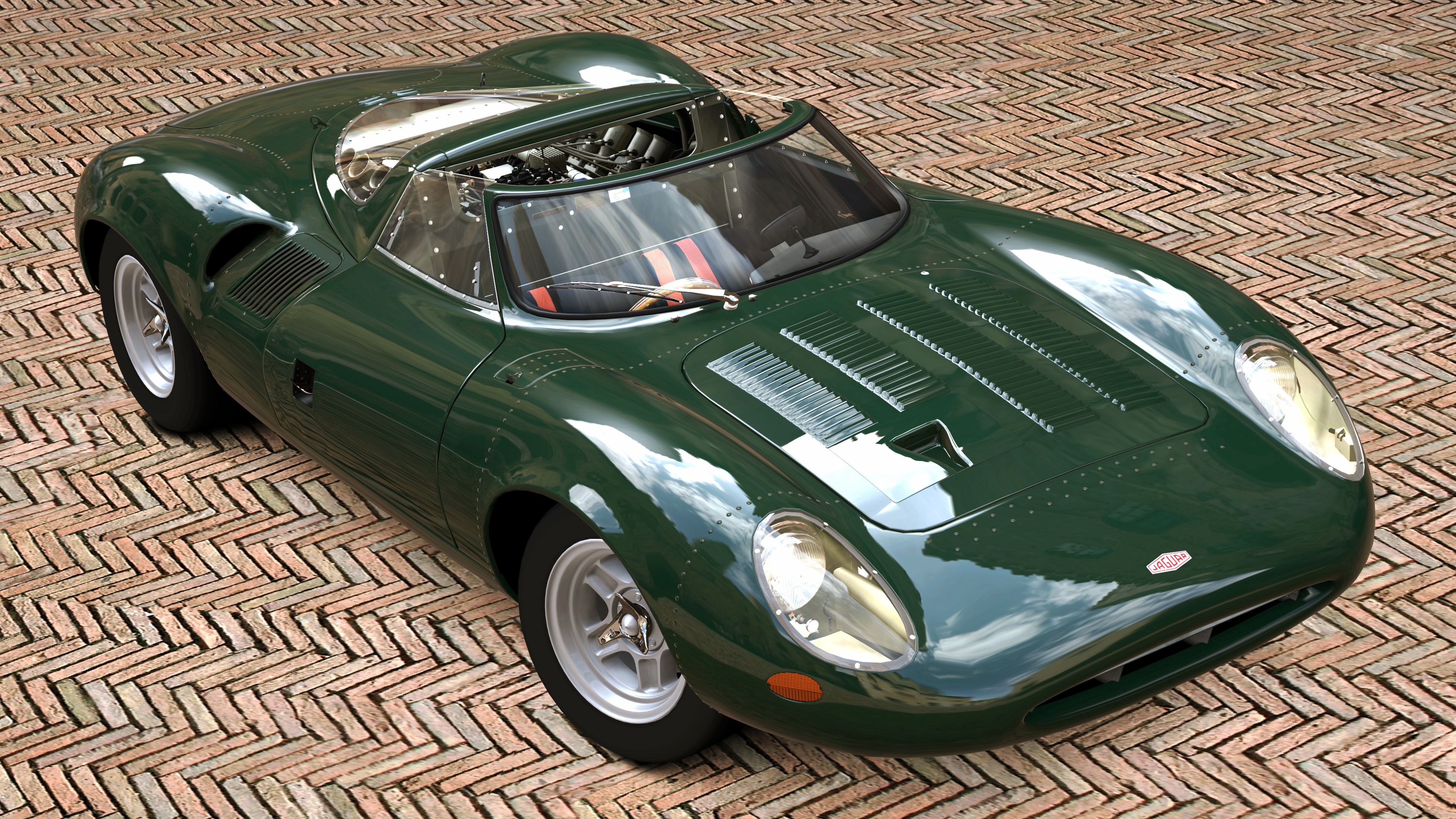 Скачать jaguar xj13, 1996, race car, roadster обои на рабочий стол