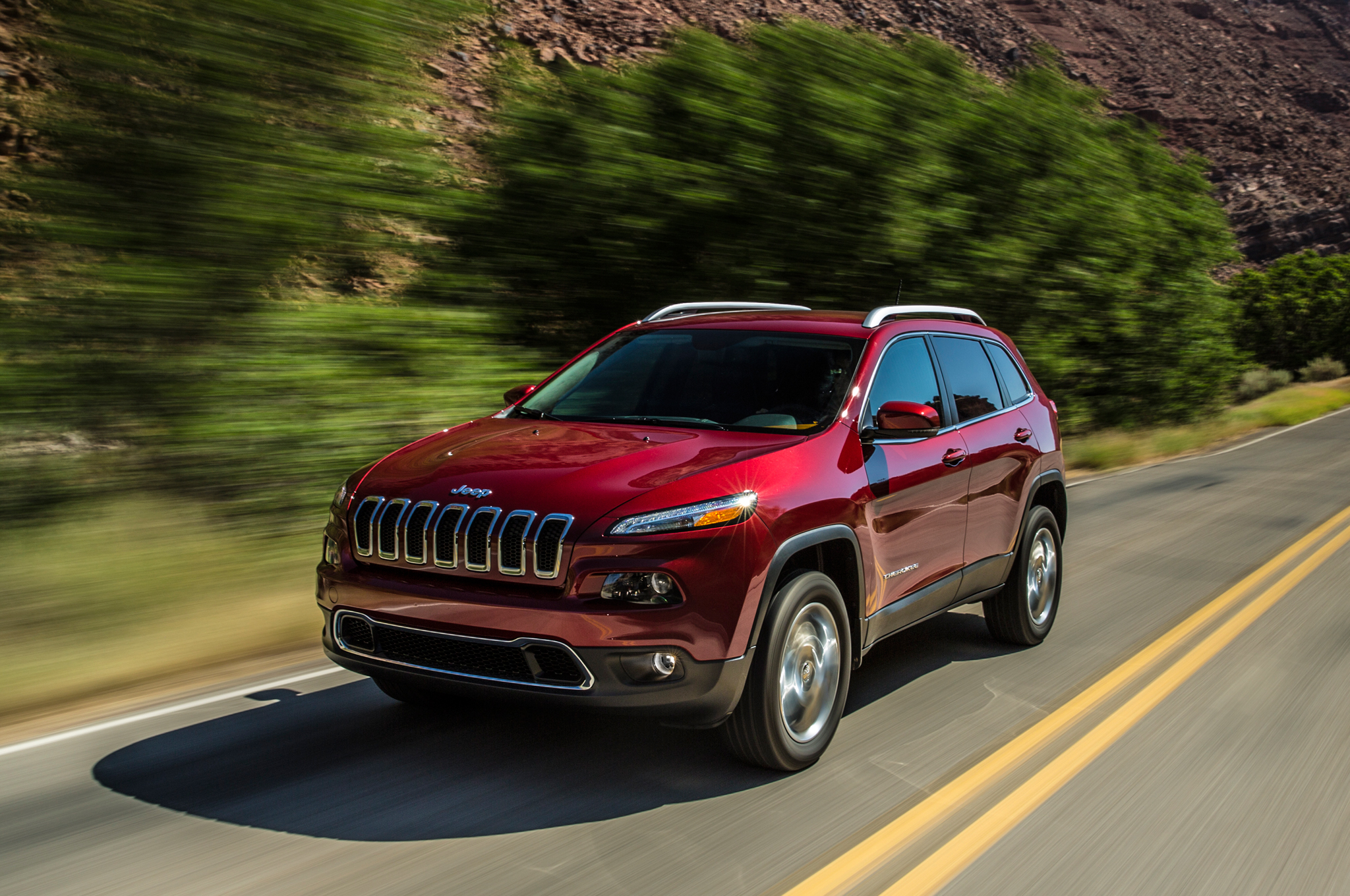 Скачать jeep cherokee, jeep, авто, скорость, новинка, 2014 обои на рабочий стол