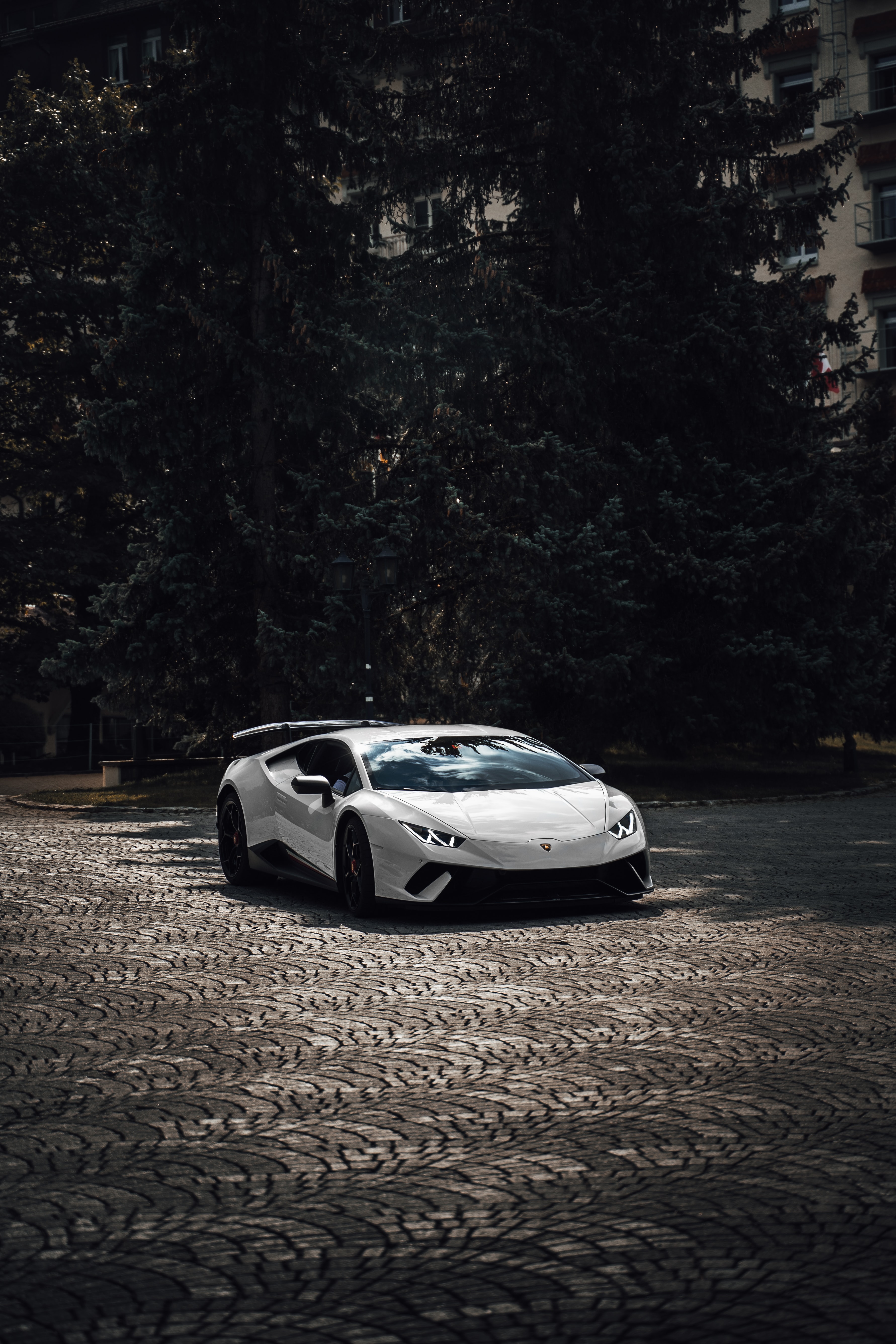 Скачать lamborghini aventador, lamborghini, спорткар, суперкар, белый обои на рабочий стол