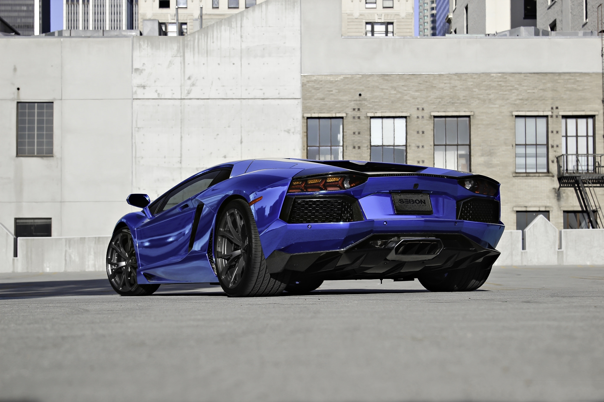 Скачать lamborghini, aventador, lp700-4, blue, ламборгини, авентадор, синий обои на рабочий стол