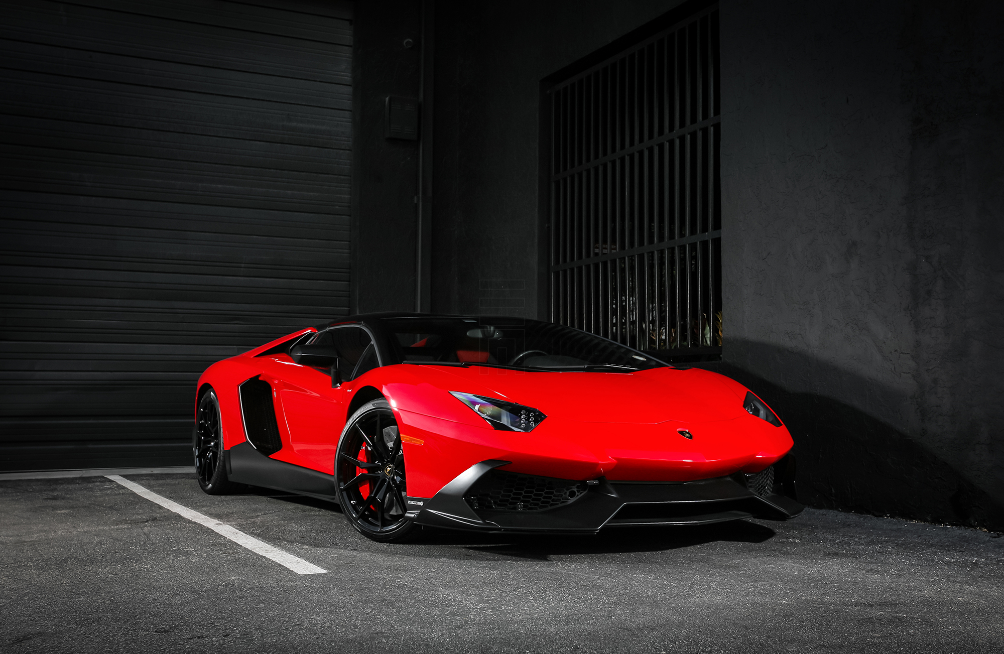 Скачать lamborghini, aventador, lp720-4, 50th anniversary, красный, вид сбоку обои на рабочий стол