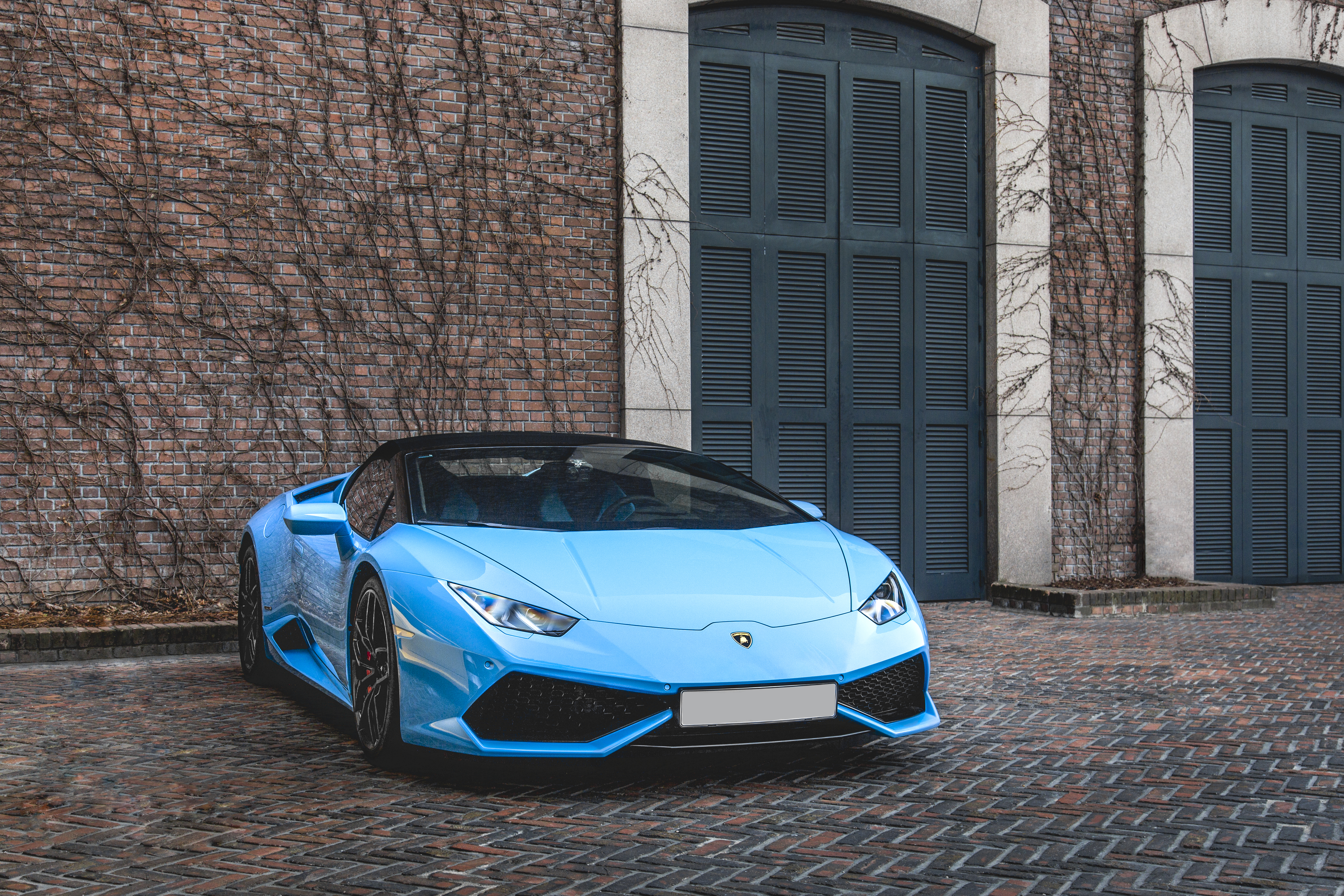 Скачать lamborghini huracan, lamborghini, автомобиль, синий обои на рабочий стол