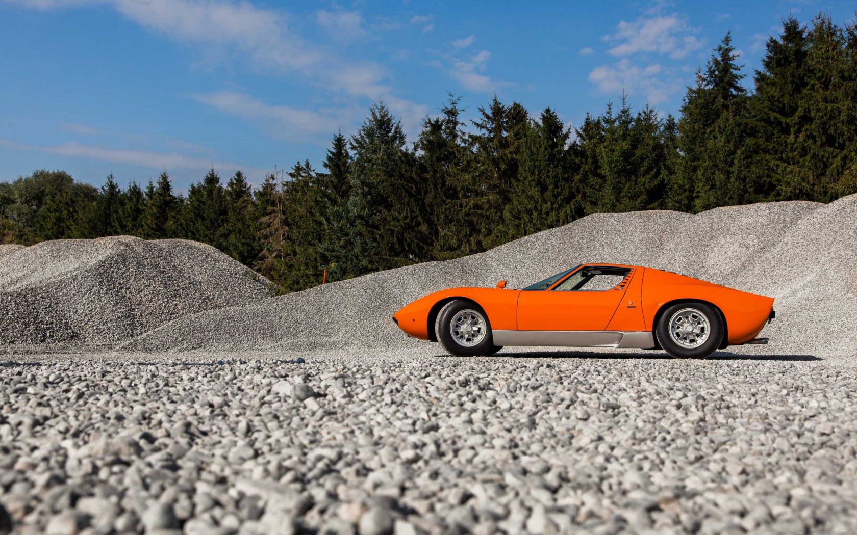 Скачать lamborghini, miura, вид сбоку обои на рабочий стол