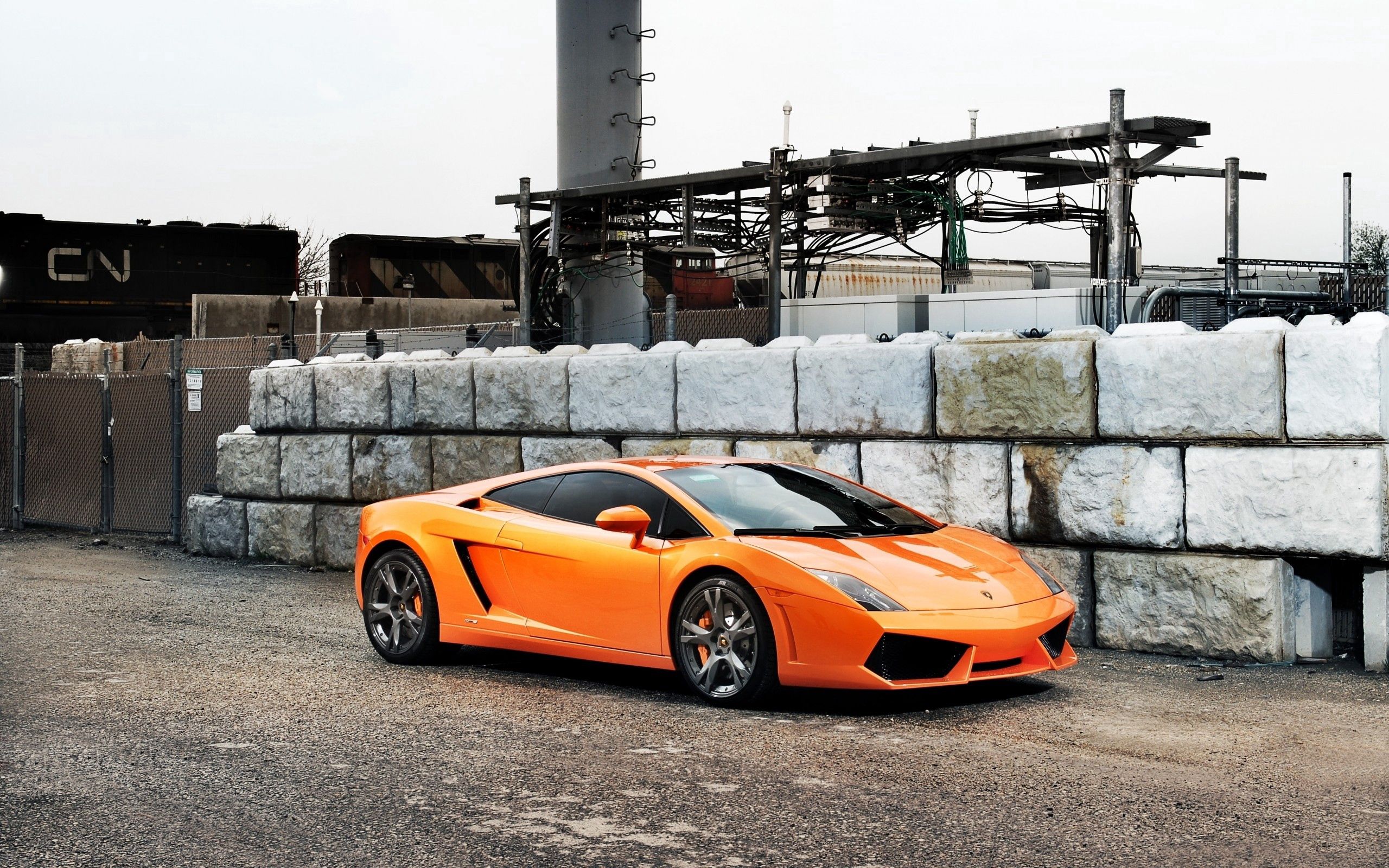 Скачать lamborghini, orange, car, style обои на рабочий стол