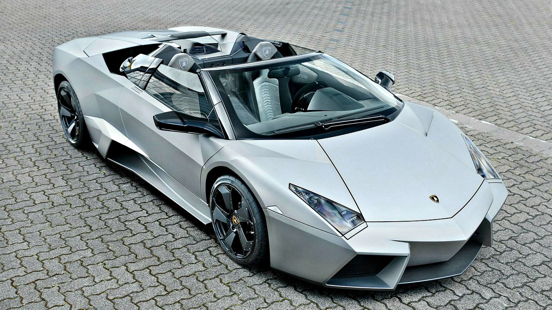 Скачать lamborghini, reventon, roadster, вид сбоку обои на рабочий стол