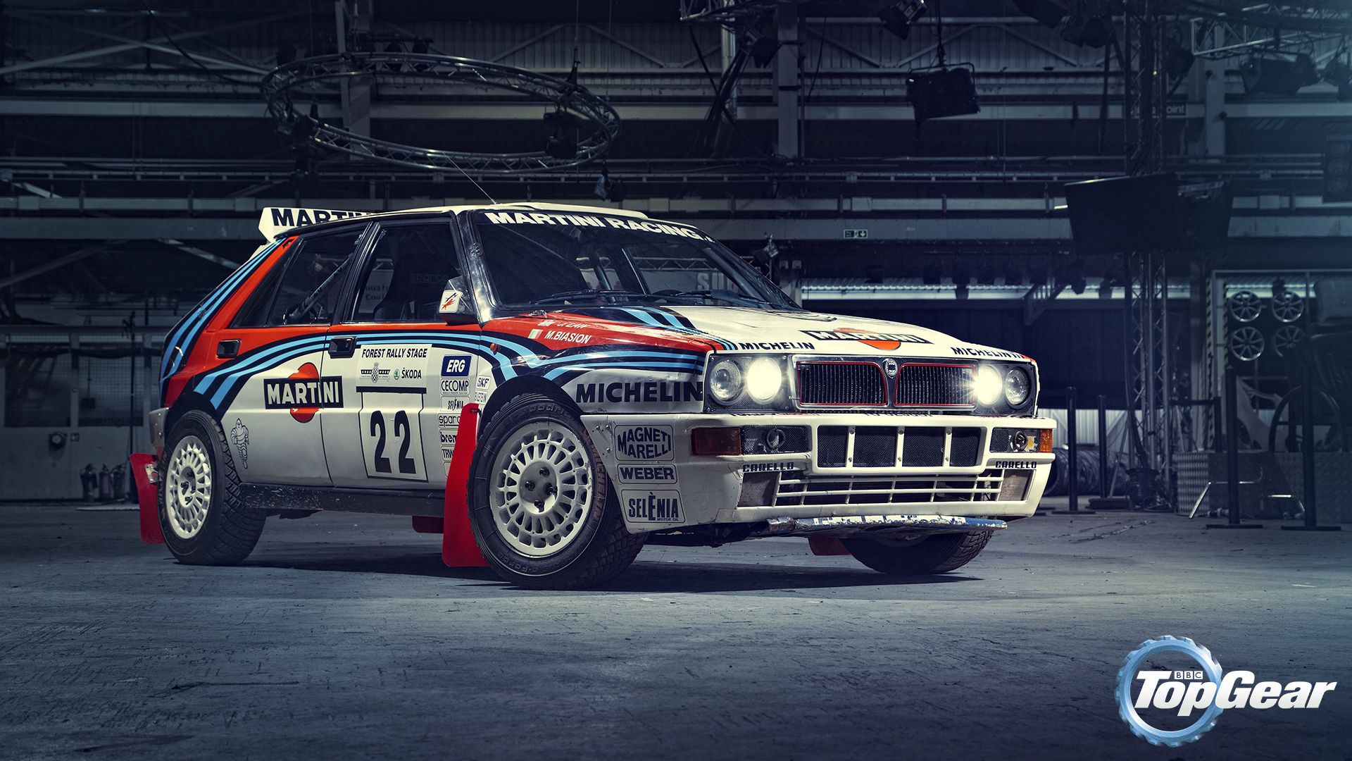 Скачать lancia, integrale, спорткар, martini racing, top gear, delta, hf обои на рабочий стол