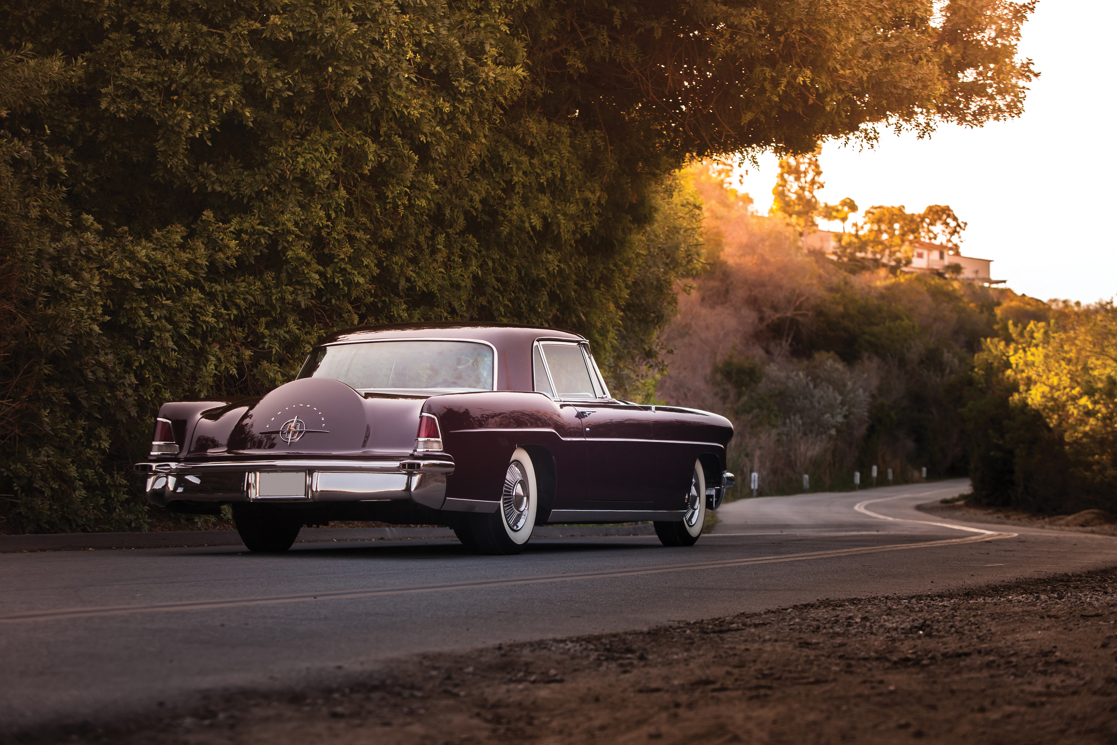 Скачать lincoln, continental, mark ii, 1956, вид сзади обои на рабочий стол