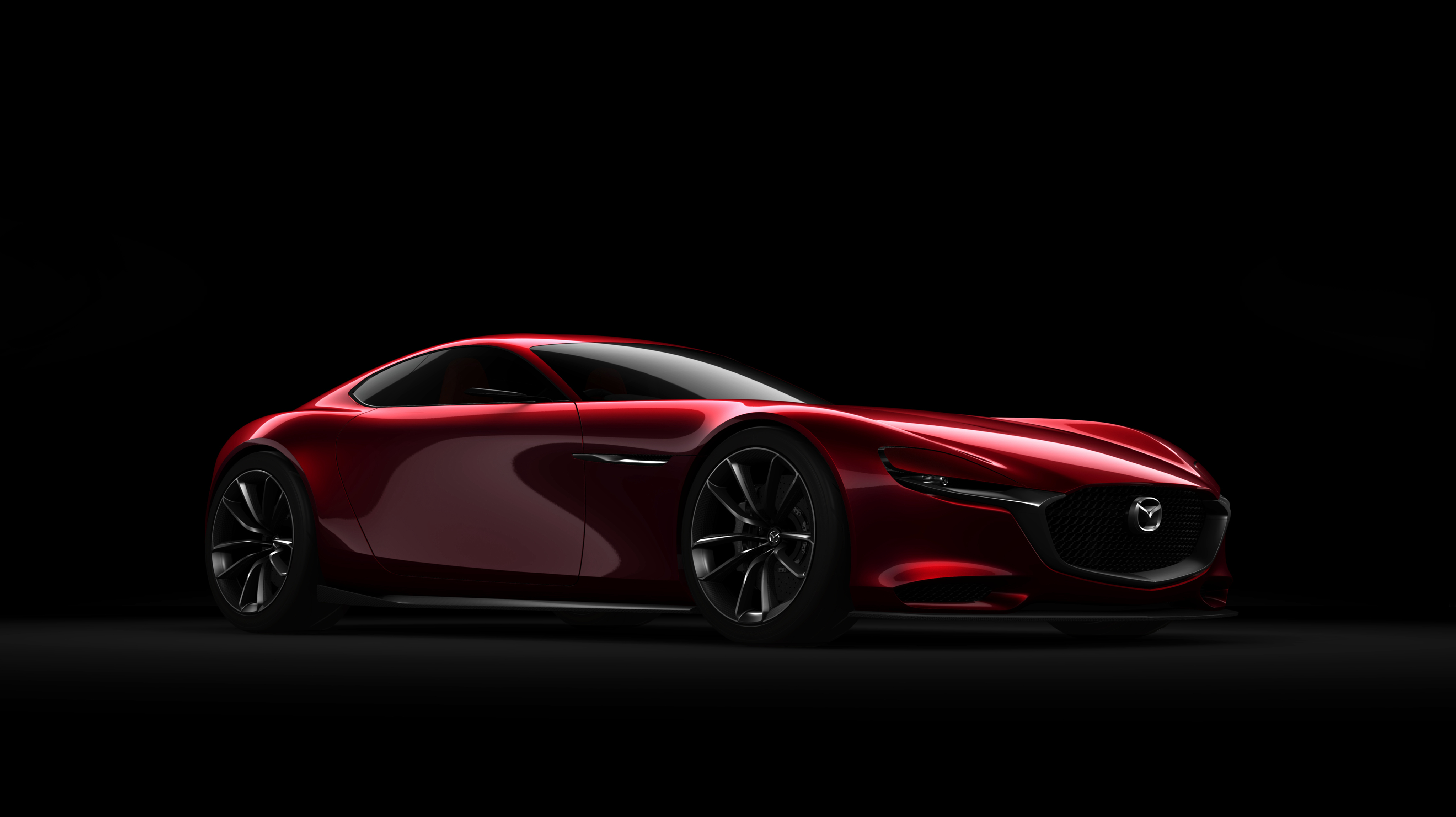 Скачать mazda, rx-vision, концепт, вид сбоку обои на рабочий стол