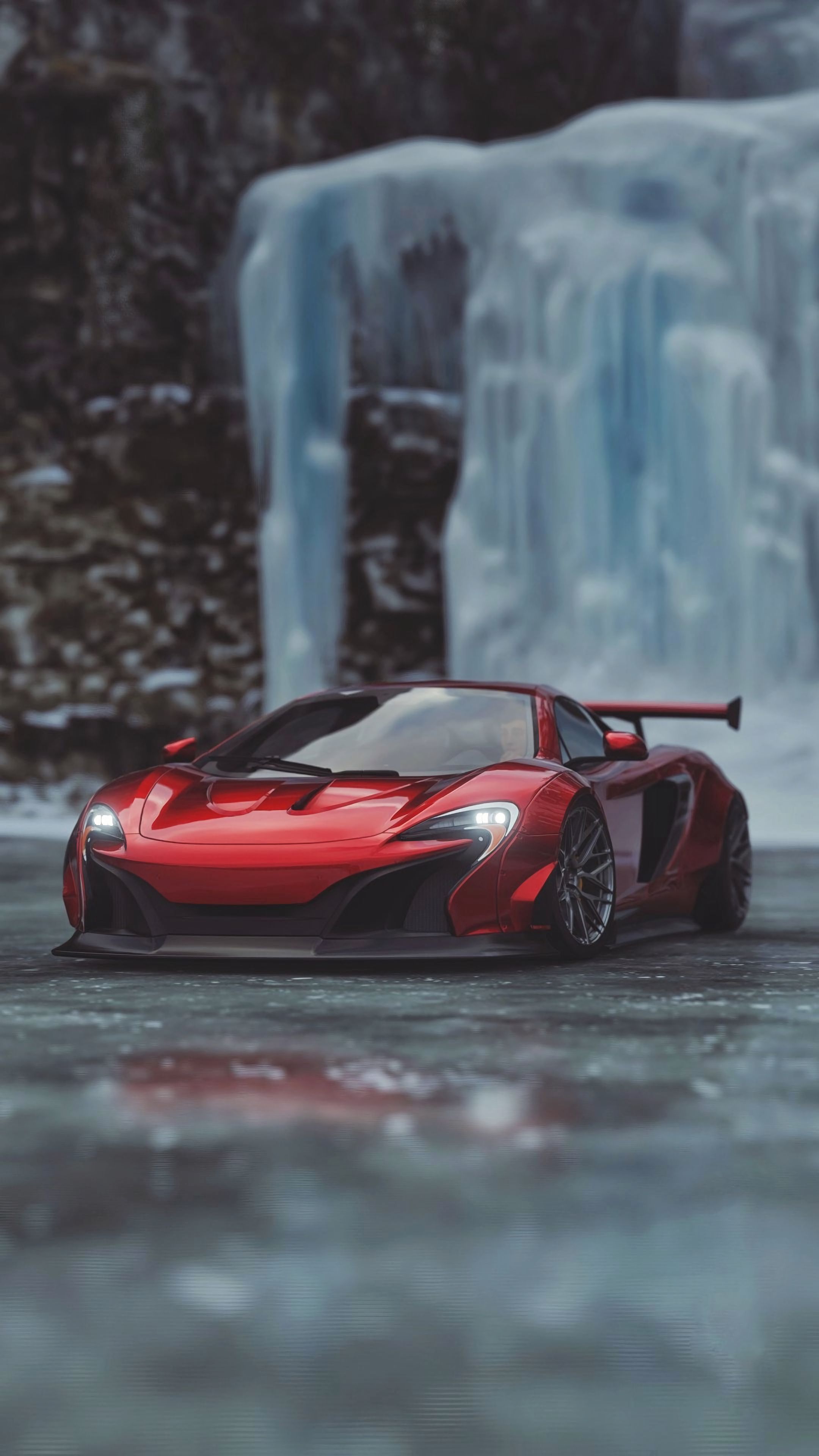 Скачать mclaren 650s, mclaren, спорткар, красный обои для телефона