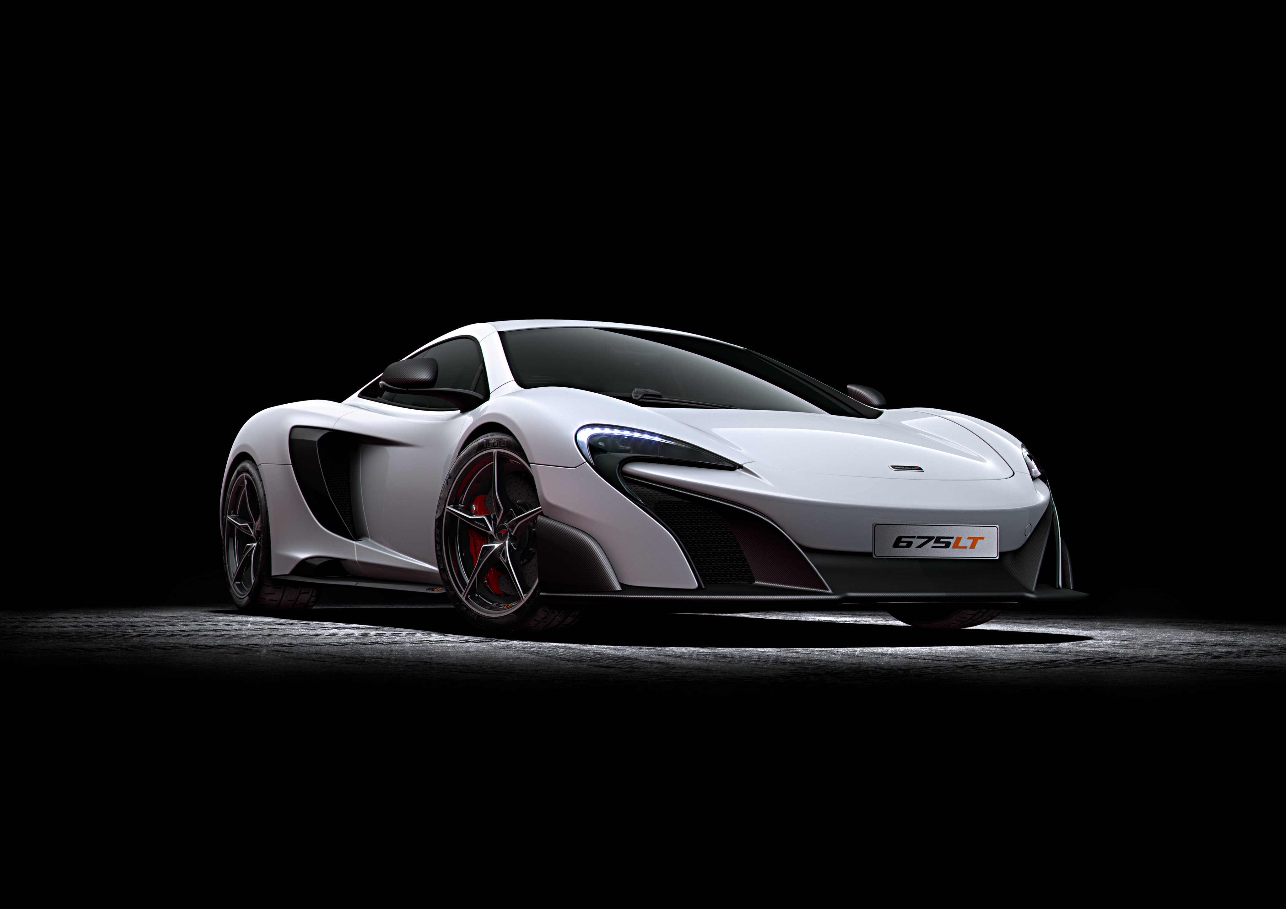 Скачать mclaren, 675lt, 2015, белый обои на рабочий стол