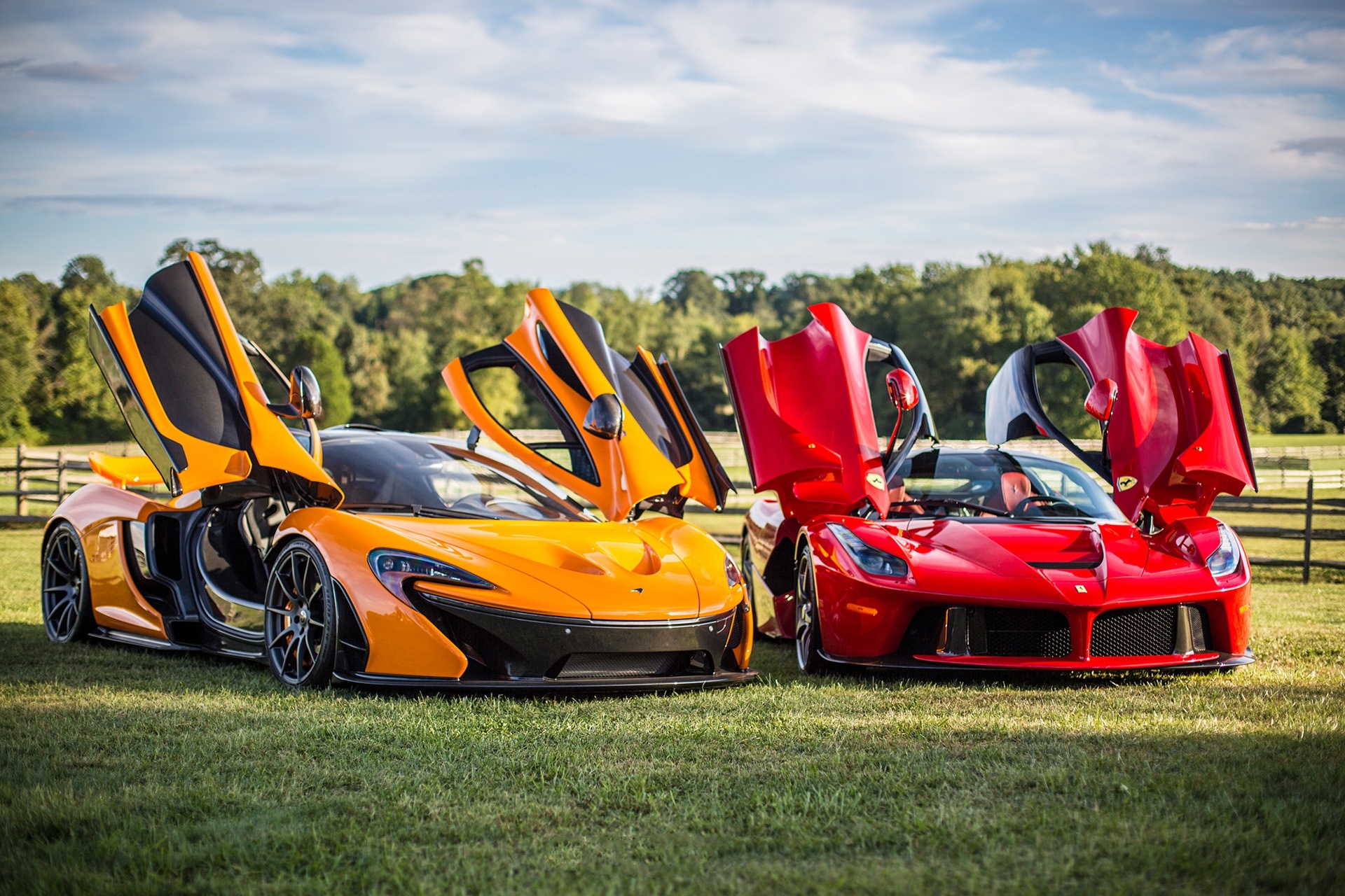 Скачать mclaren, p1, ferrari, laferrari обои на рабочий стол