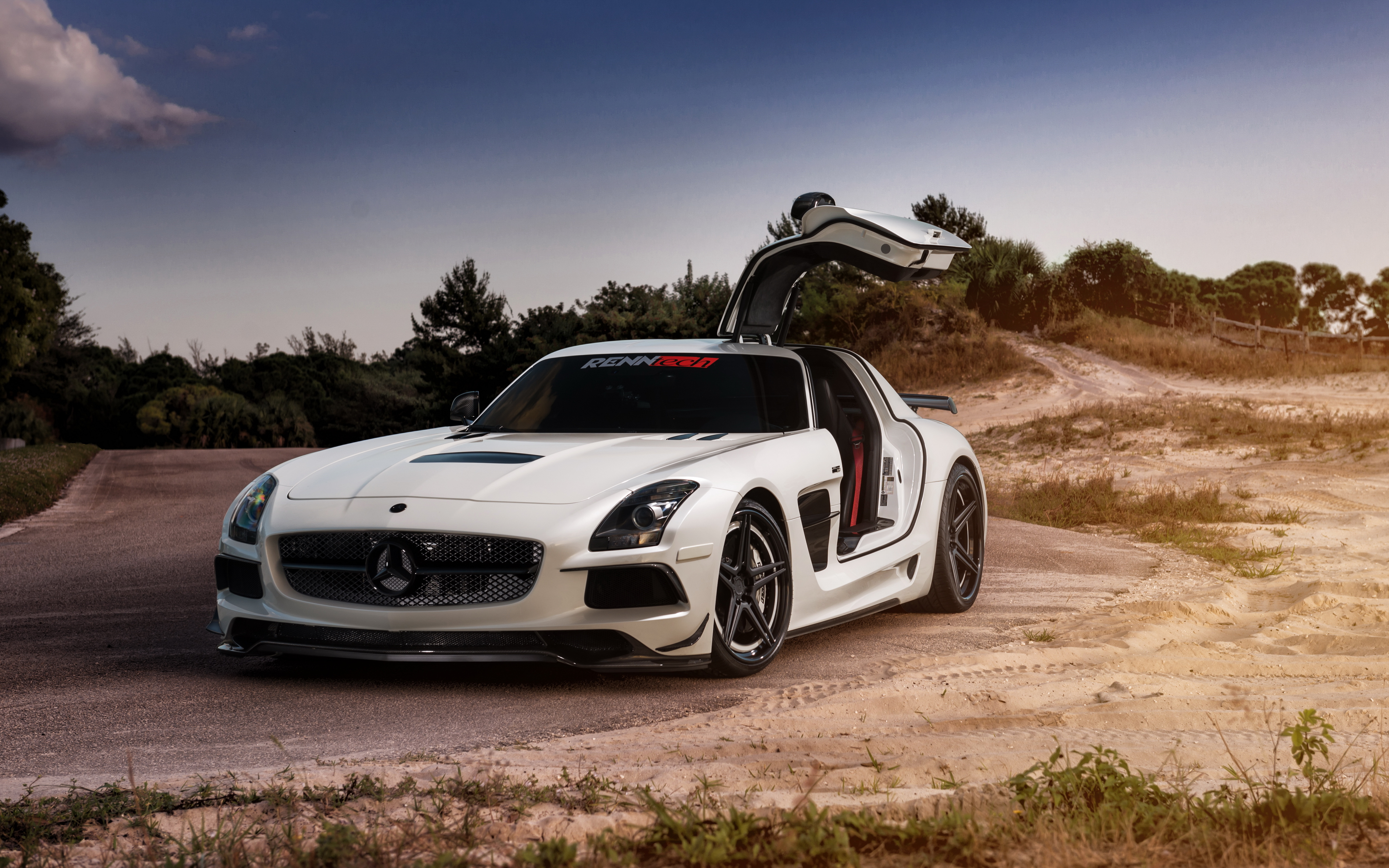 Скачать mercedes sls, black series, renntech, tuning обои на рабочий стол